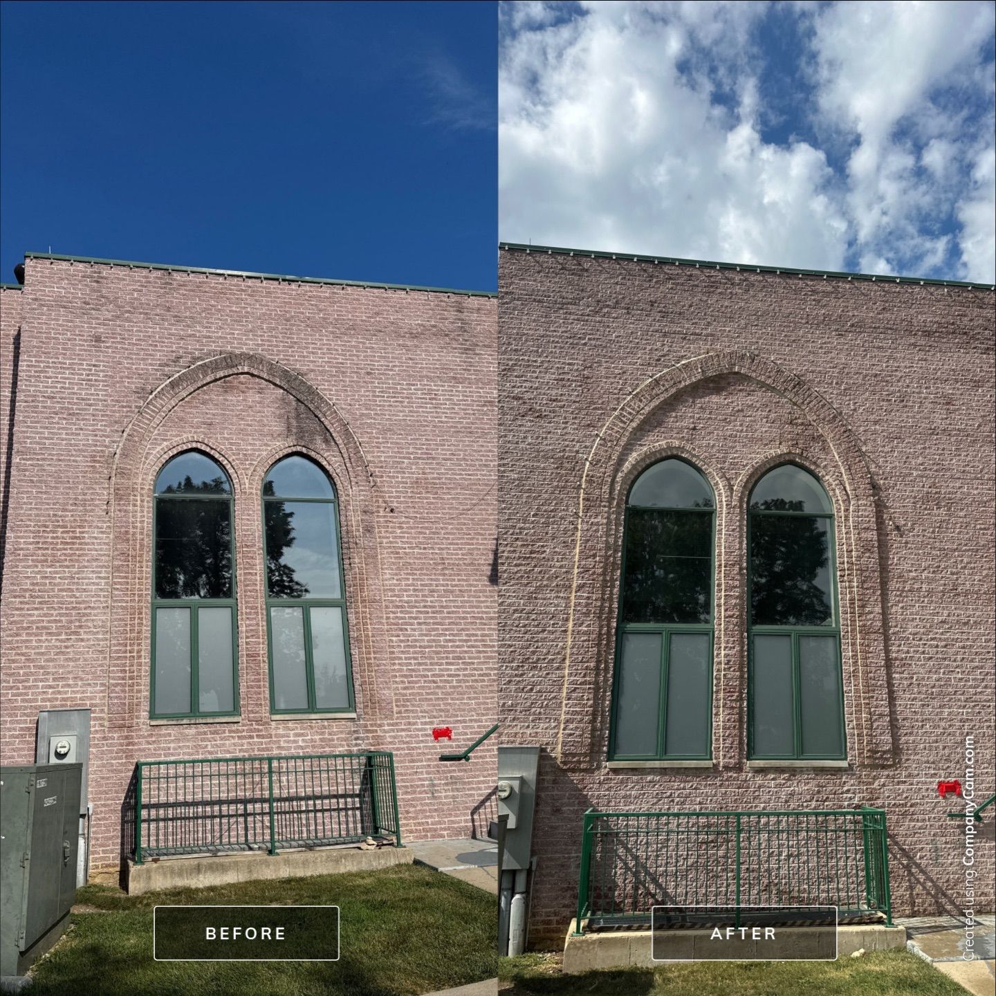 Commercial Exterior Building Wash  by Simmons Power & Soft Washing