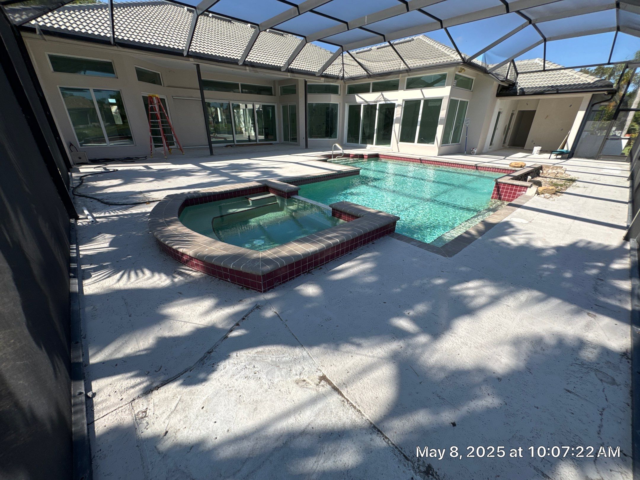 Pool Renovation/Porcelain pavers/Wild Cat Run by Old Town Pavers Llc
