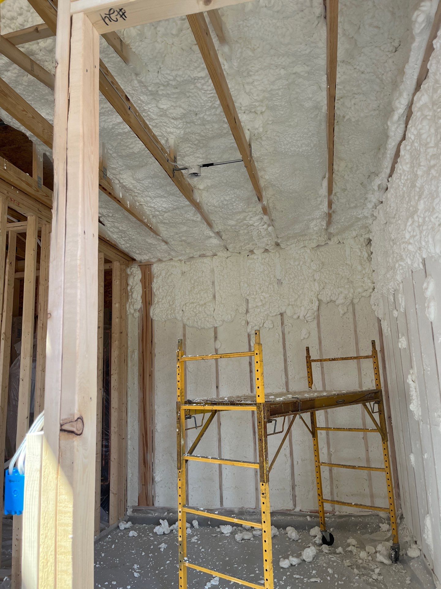 New Construction using open cell spray foam by NYS Foam & Energy