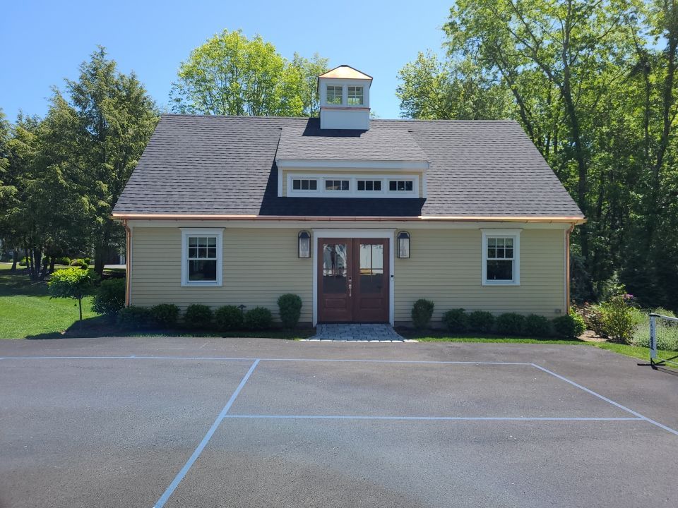 Gutter Installation using 6" Half Round Copper Gutter in Norwell, MA by Gutter Pro Enterprises