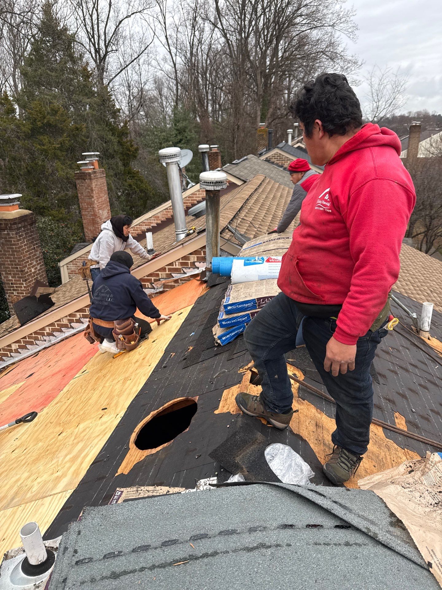 Annandale : Residential Roof Replacement with CertainTeed Landmark Pro in Max Def Moire Black  by RM Banning, Inc.