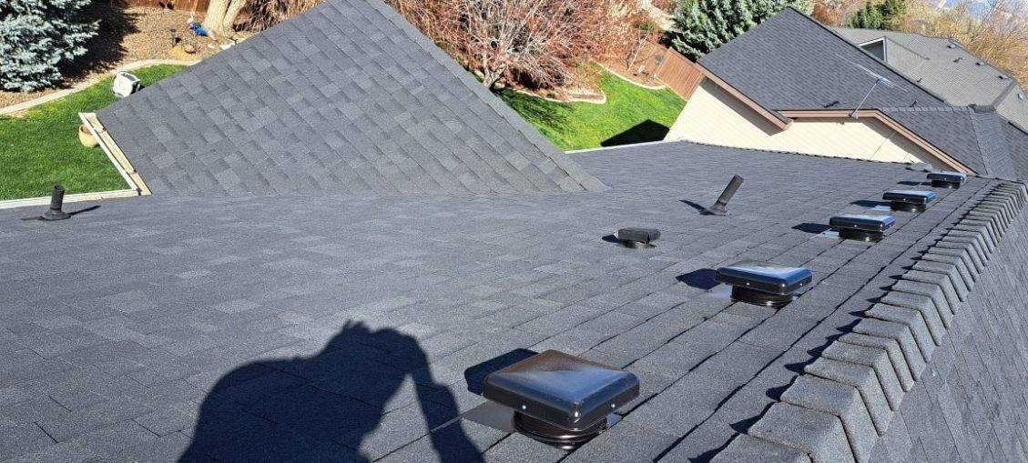 Two-Story Roof Replacement in Meridian, Idaho with Owens Corning Onyx Black Shingles by ID Roofing LLC