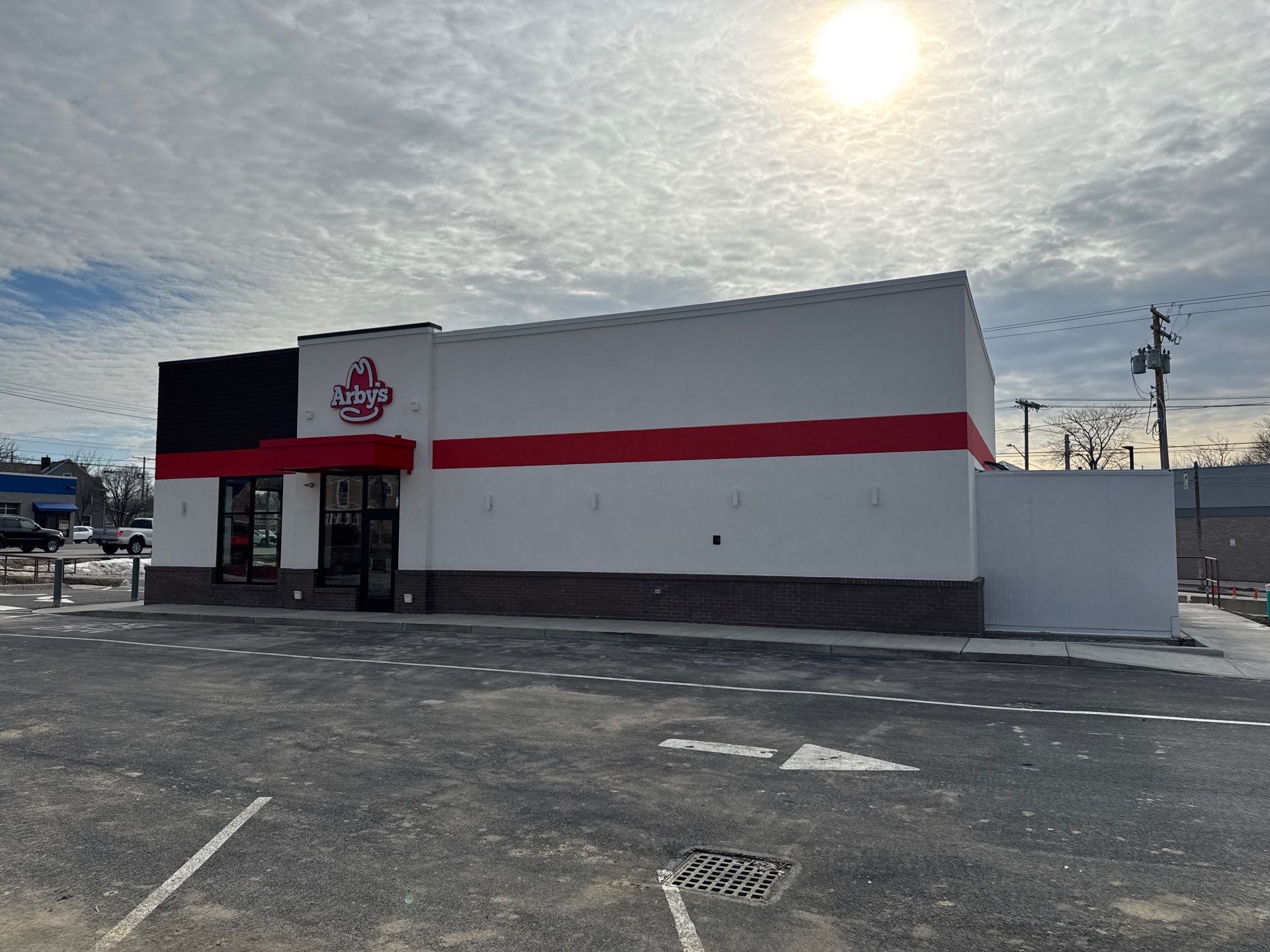 Arby's New Ashtabula, OH Location - Commercial Roof Installation by 3 Daughters Construction 