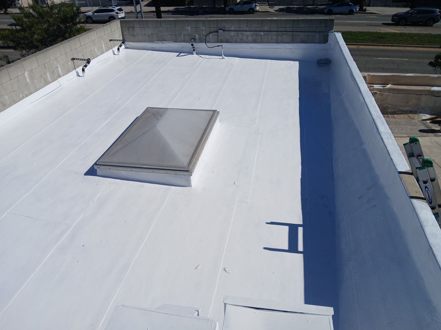 Commercial Silicone Coating Project in LA by Hull Brothers Roofing