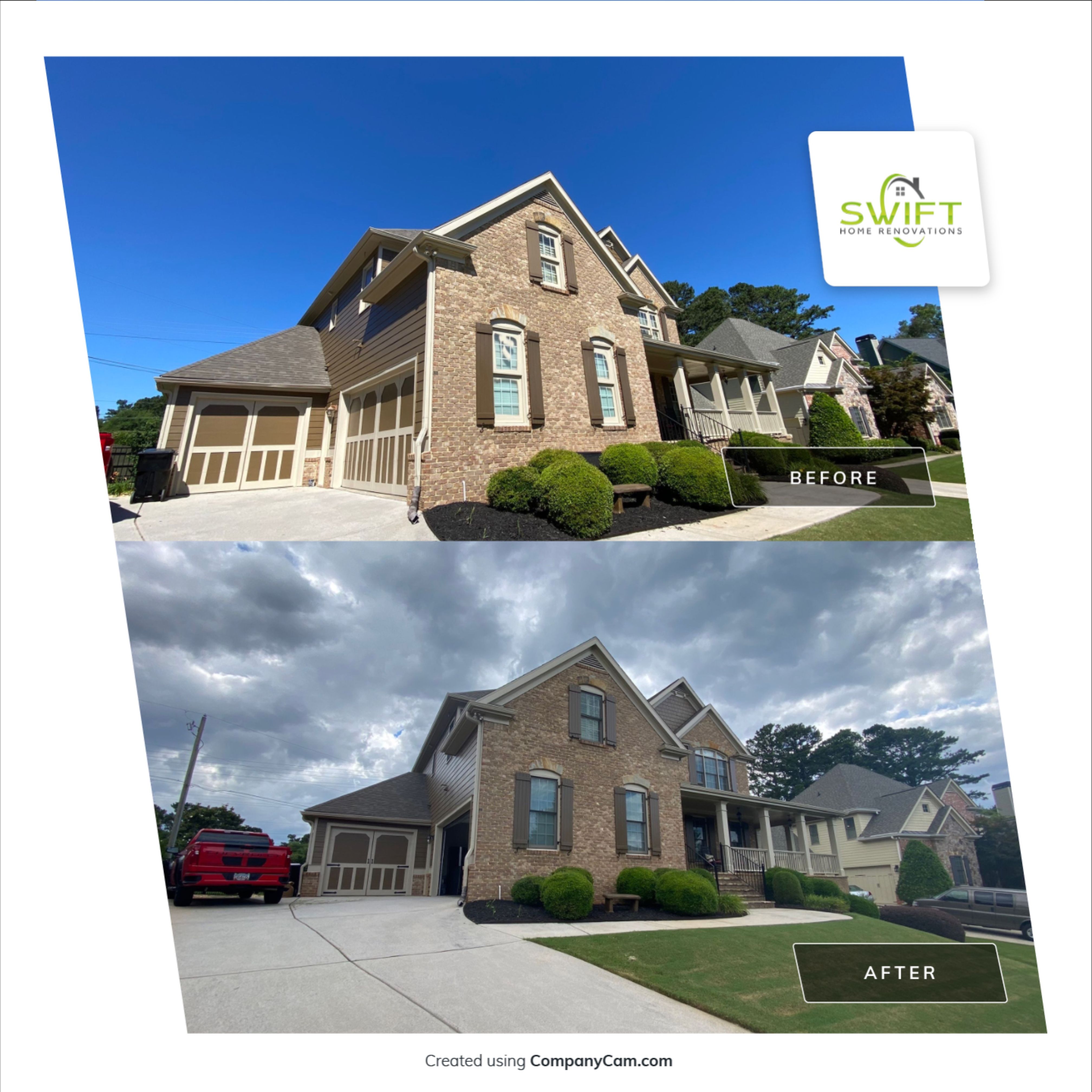 Exterior Home Painting and Deck Refresh in Marietta by Swift Home Renovations