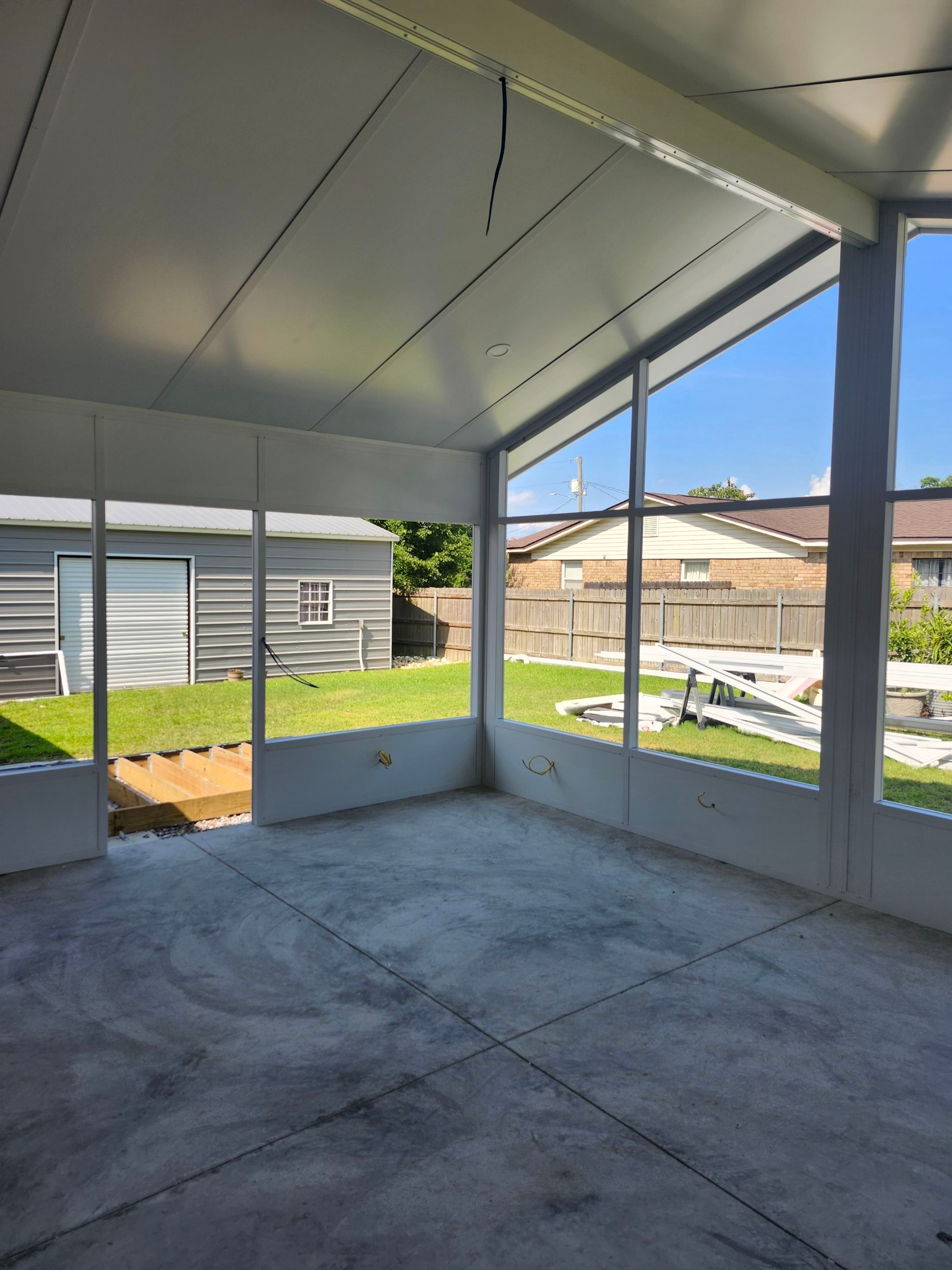 Cathedral Glass Room w/Adjoining Patio Cover by Titan Sunrooms