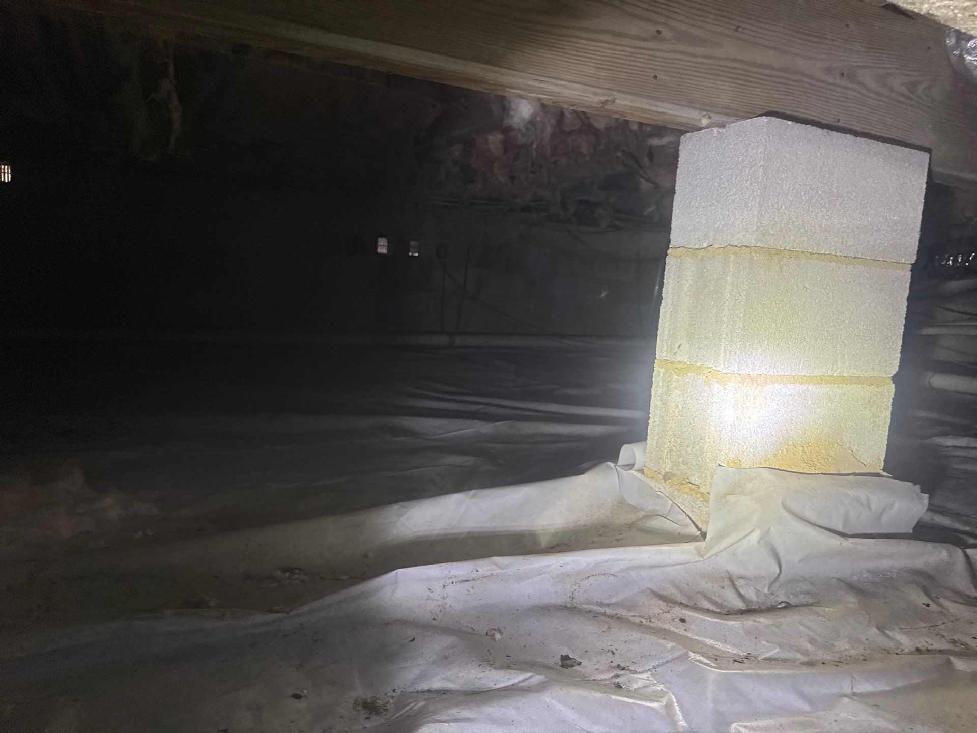 Project in Williamsburg by Patriot Crawl Space Repairs