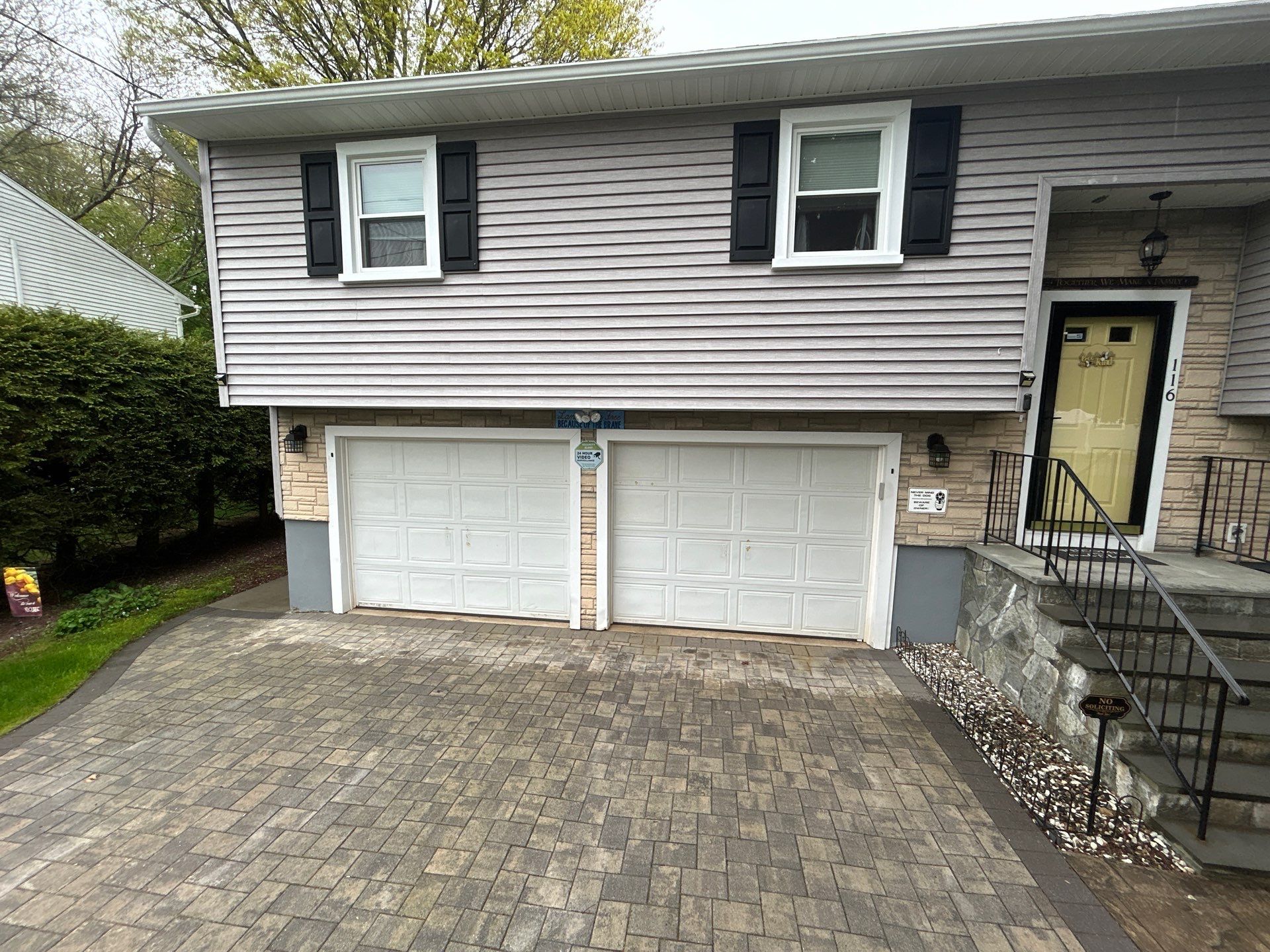 Garage Door Installation using Amarr Designer Choice door by DiGiorgi Roofing and Siding Inc