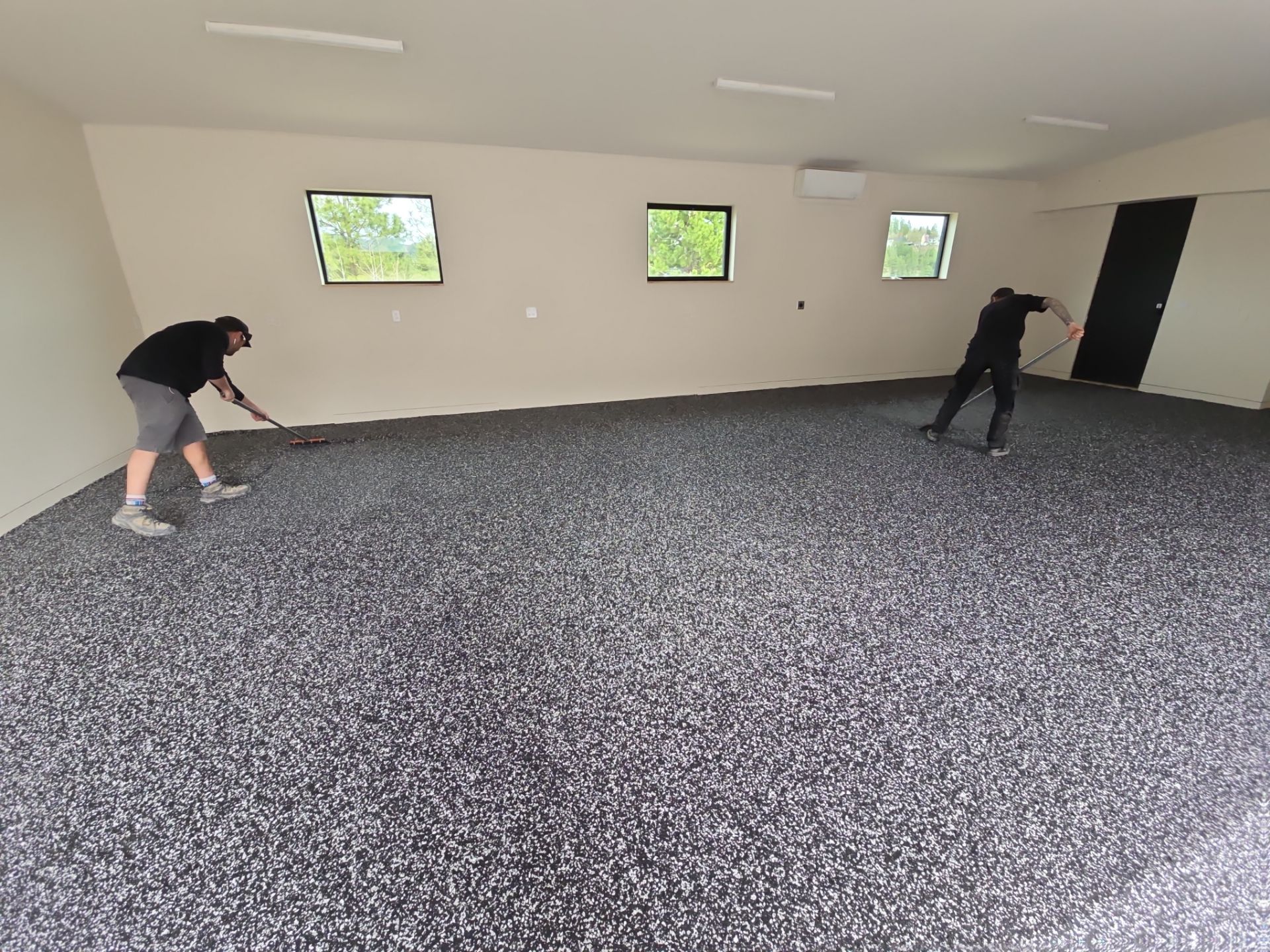 Garage Transformation using Raven by Croc Coatings, LLC