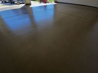 Flint Polyurea Garage Floor Coating Installation in Hayden