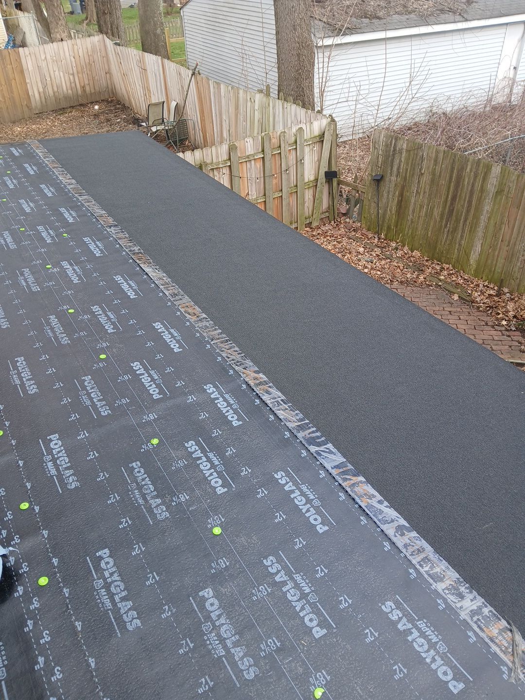 Flat Roof Installation and Chimney Counterflashing Installation by Eagle Eye Roofing