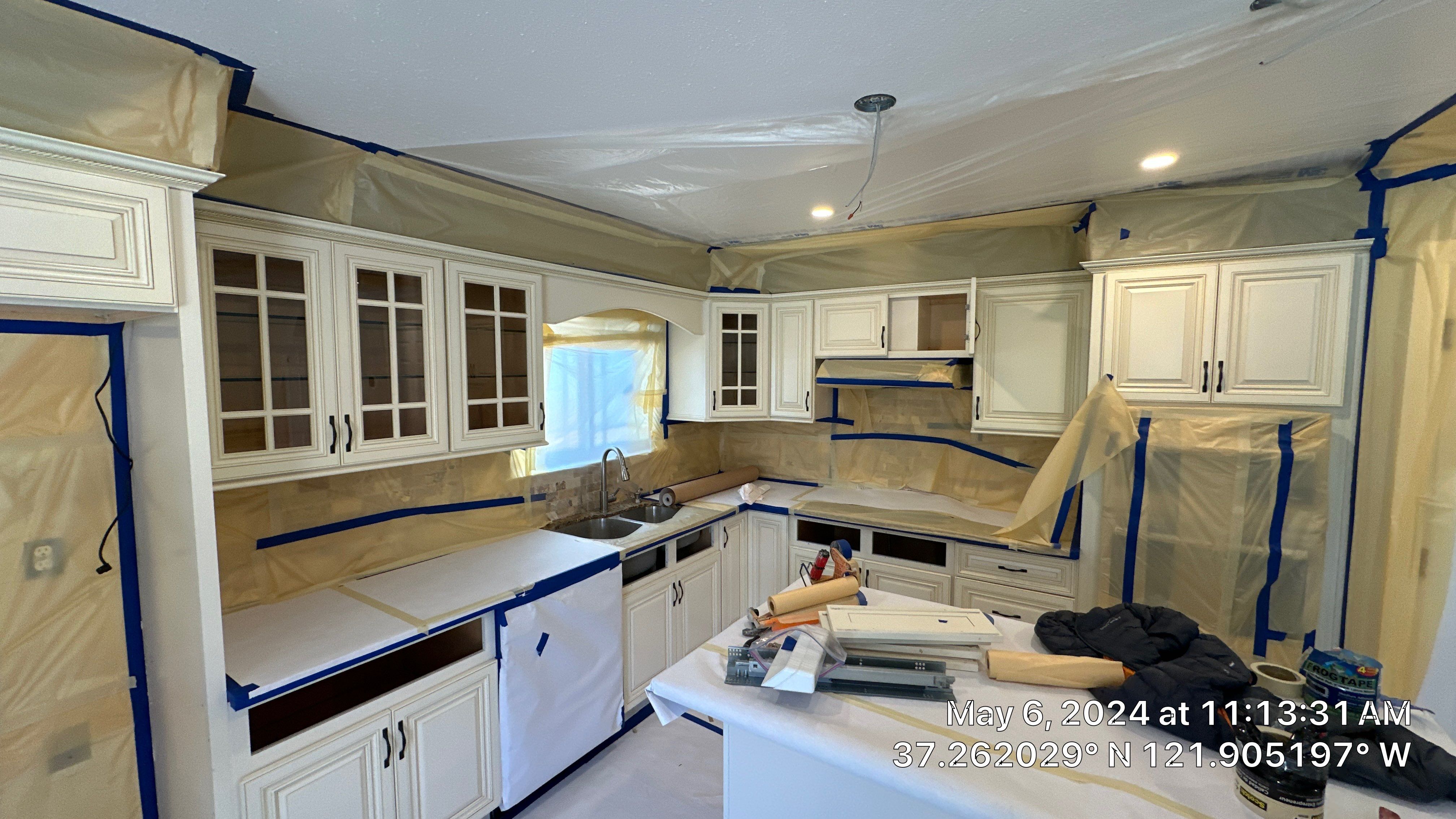 cabinet painting San Jose  by Herrera’s Bay Area Painting inc.