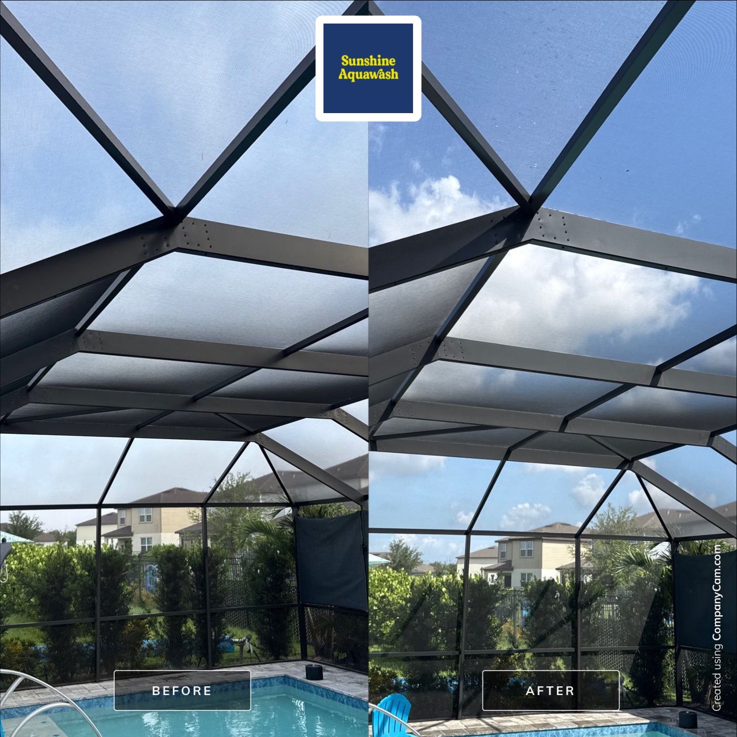 Paver Pool Deck & Screen Enclosure Cleaning – North River Ranch, Parrish, FL by Sunshine AquaWash