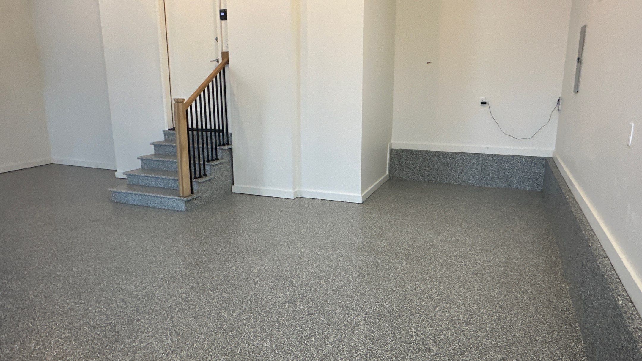 Max R. upgraded his garage with overhead racks and a New floor  by Banner Garage