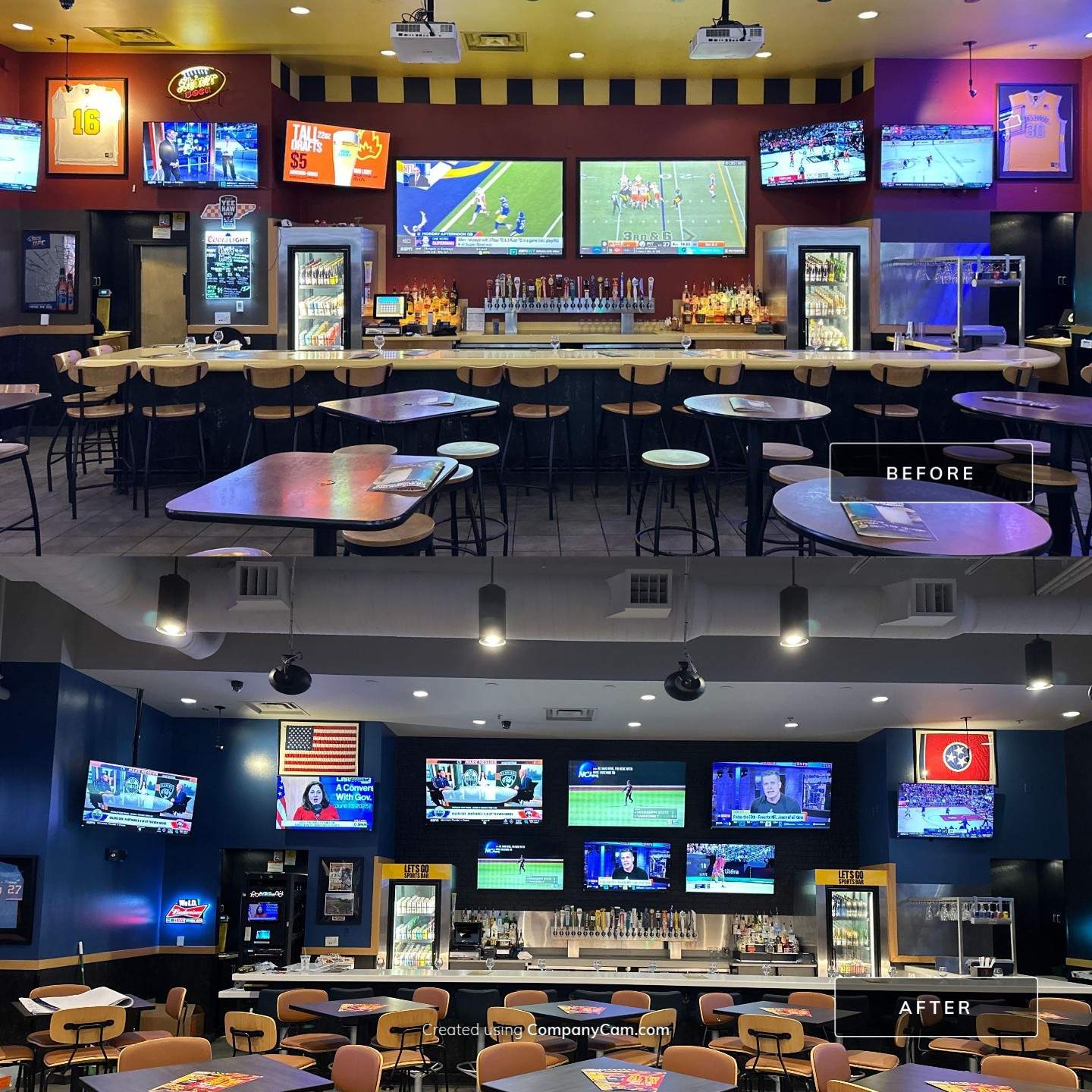 Sports bar AV Remodel by AVSi