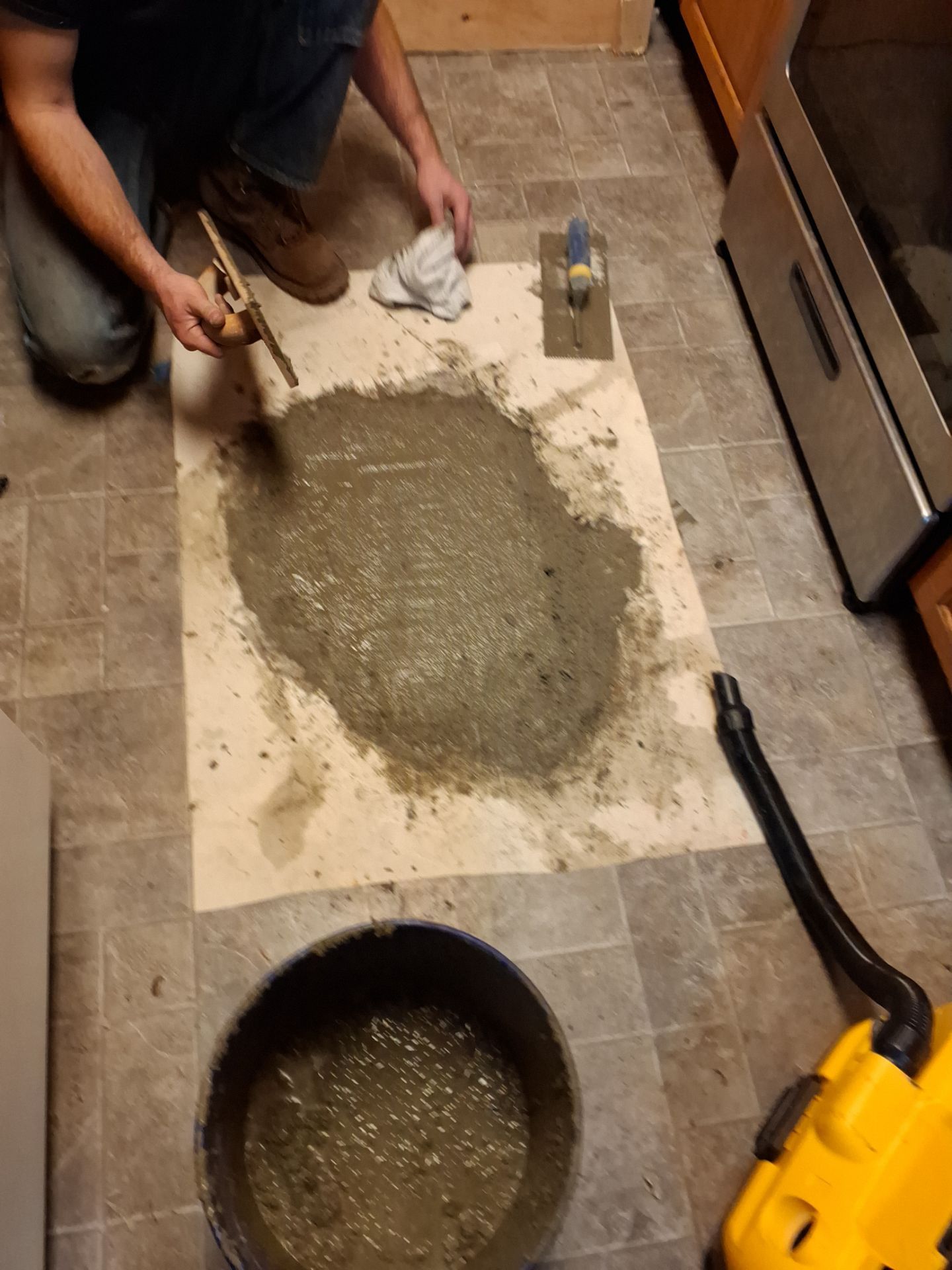 A Hidden Waterline Break Under the Kitchen Floor by McCray's Handyman, Inc.