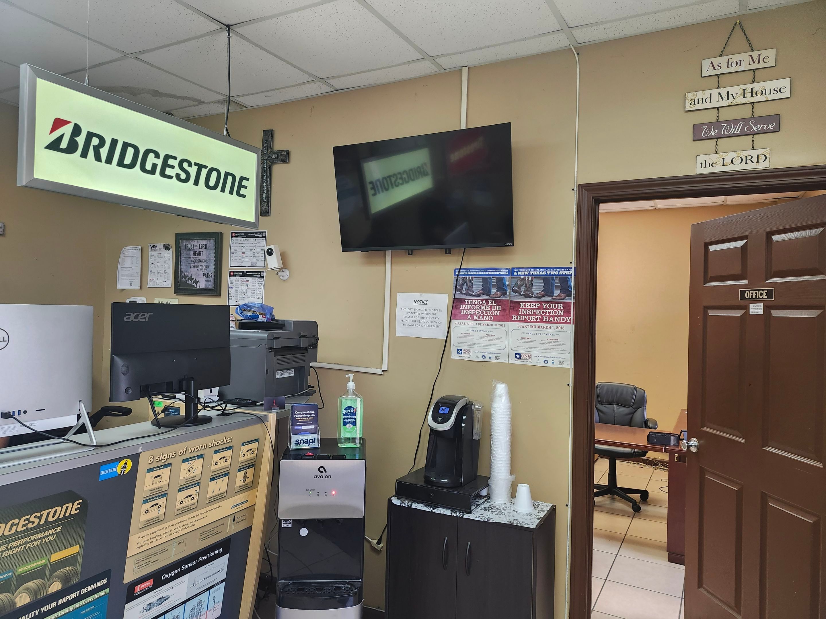 Interior Painting - Tire Shop by Fresh Coat Painters of Cypress