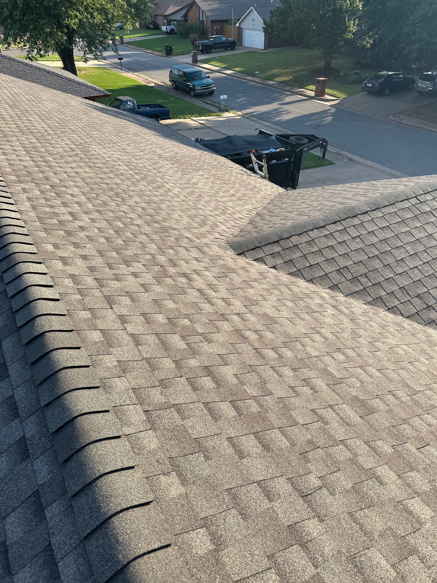 roof and gutter replacement in Edmond by McCann's Roofing and Construction