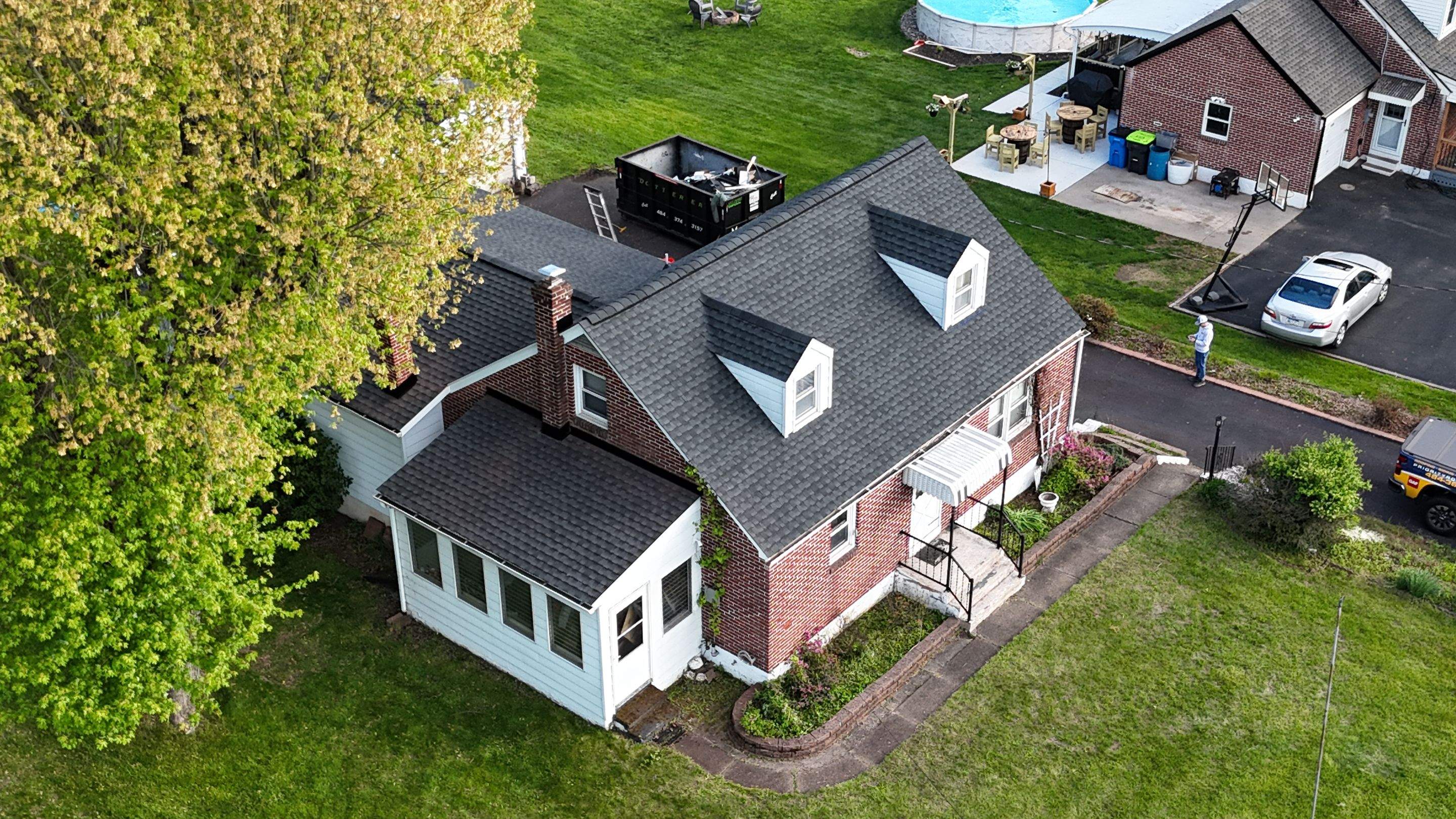 GAF Asphalt Shingle Roof Replacement and Deck Repair in Pottstown by Priority Roofing and Exteriors LLC
