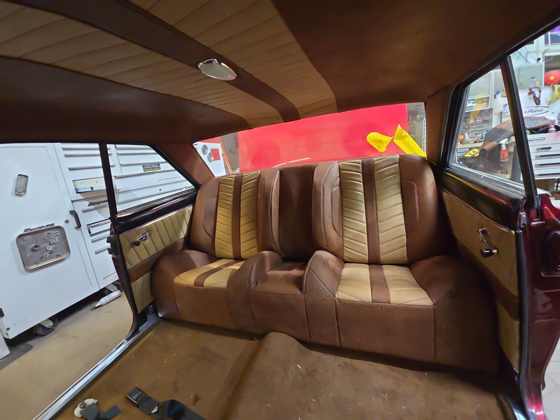 1963 Nova SS Custom Leather Interior  by Rocky Mountain Upholstery Co