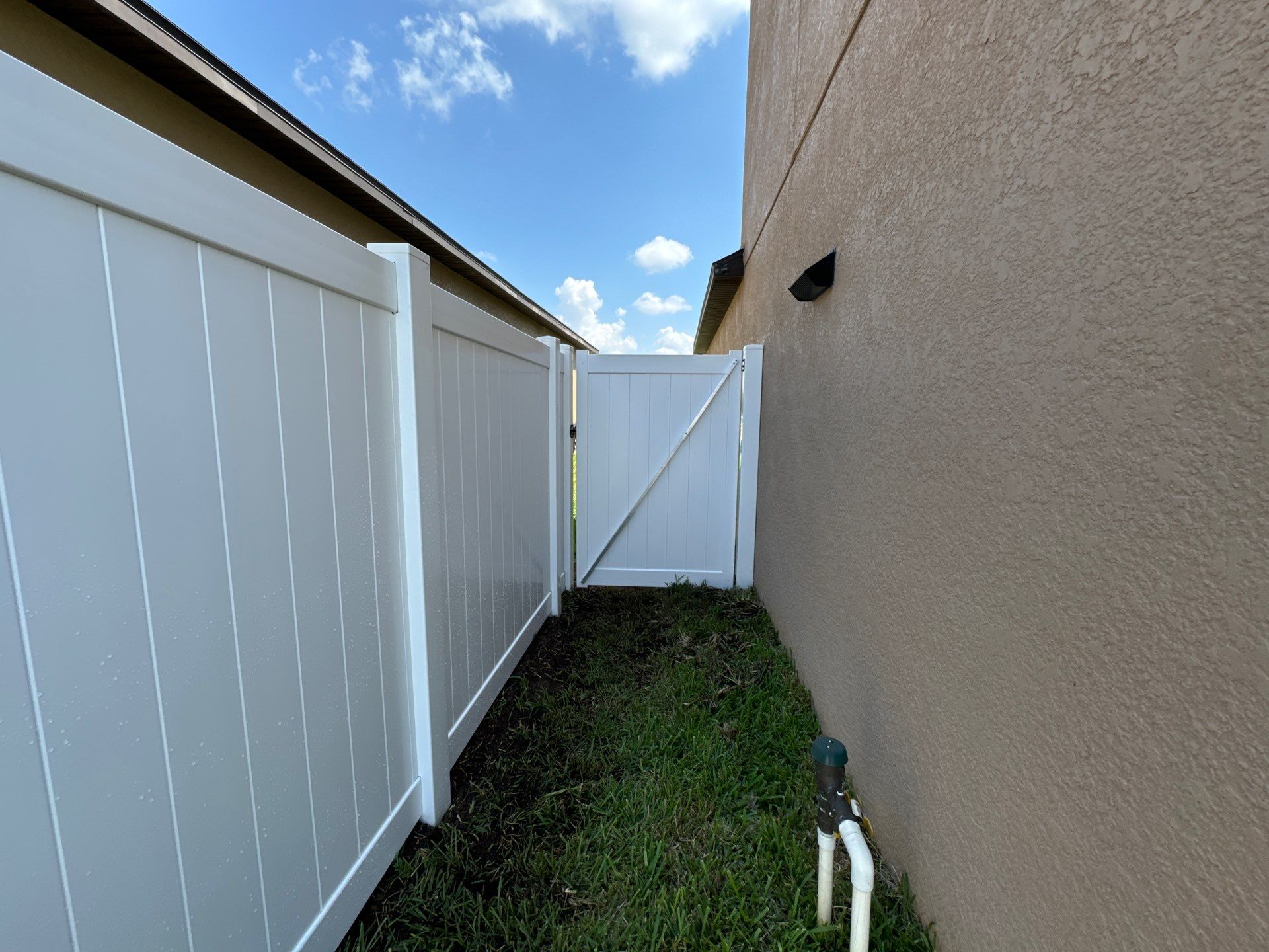 Vinyl Fence Installation using Clearwater Picket Fence and 6Ft White Vinyl Fence  by Asap fence and gates, LLC