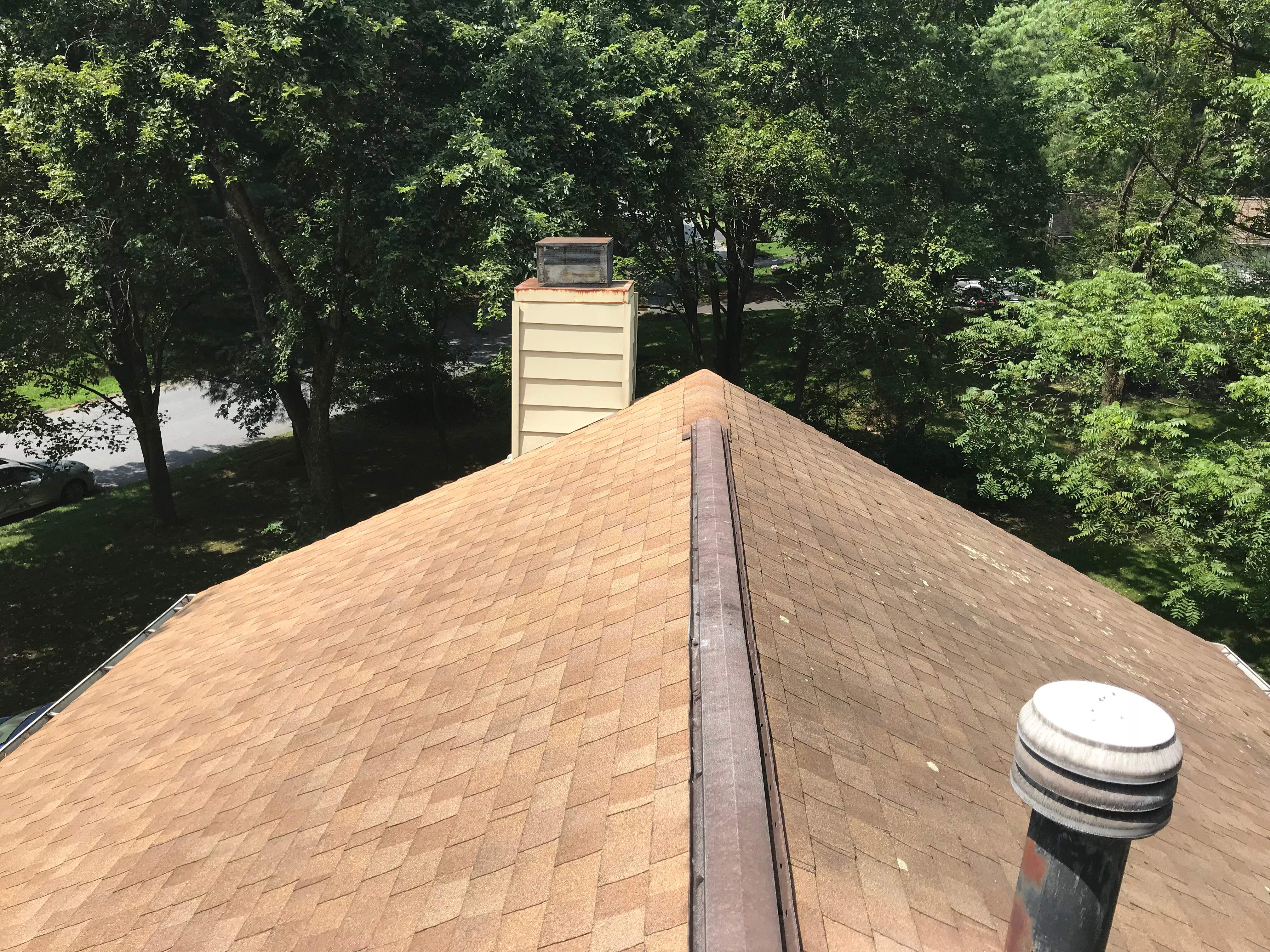 Residential Roofing Installation using Landmark Shingles Color Weatherwood by Alpha Design Services