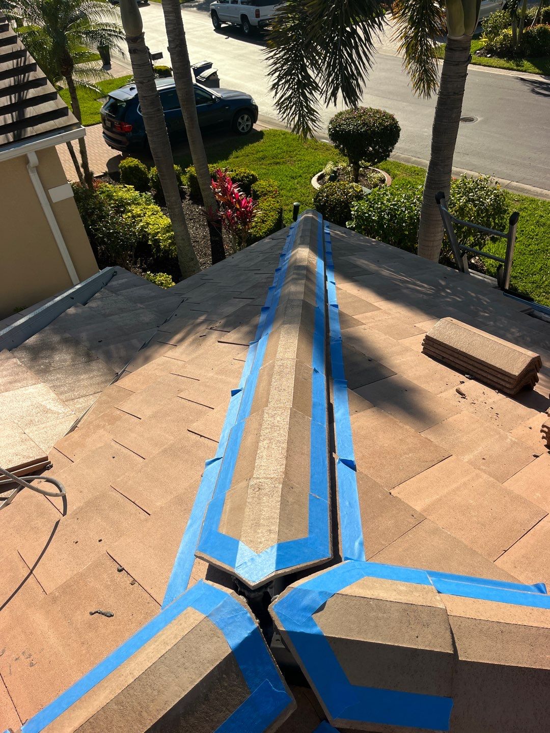 Residential Roofing Installation using Bel Air , Boca Cream by Durabilis Roofing INC