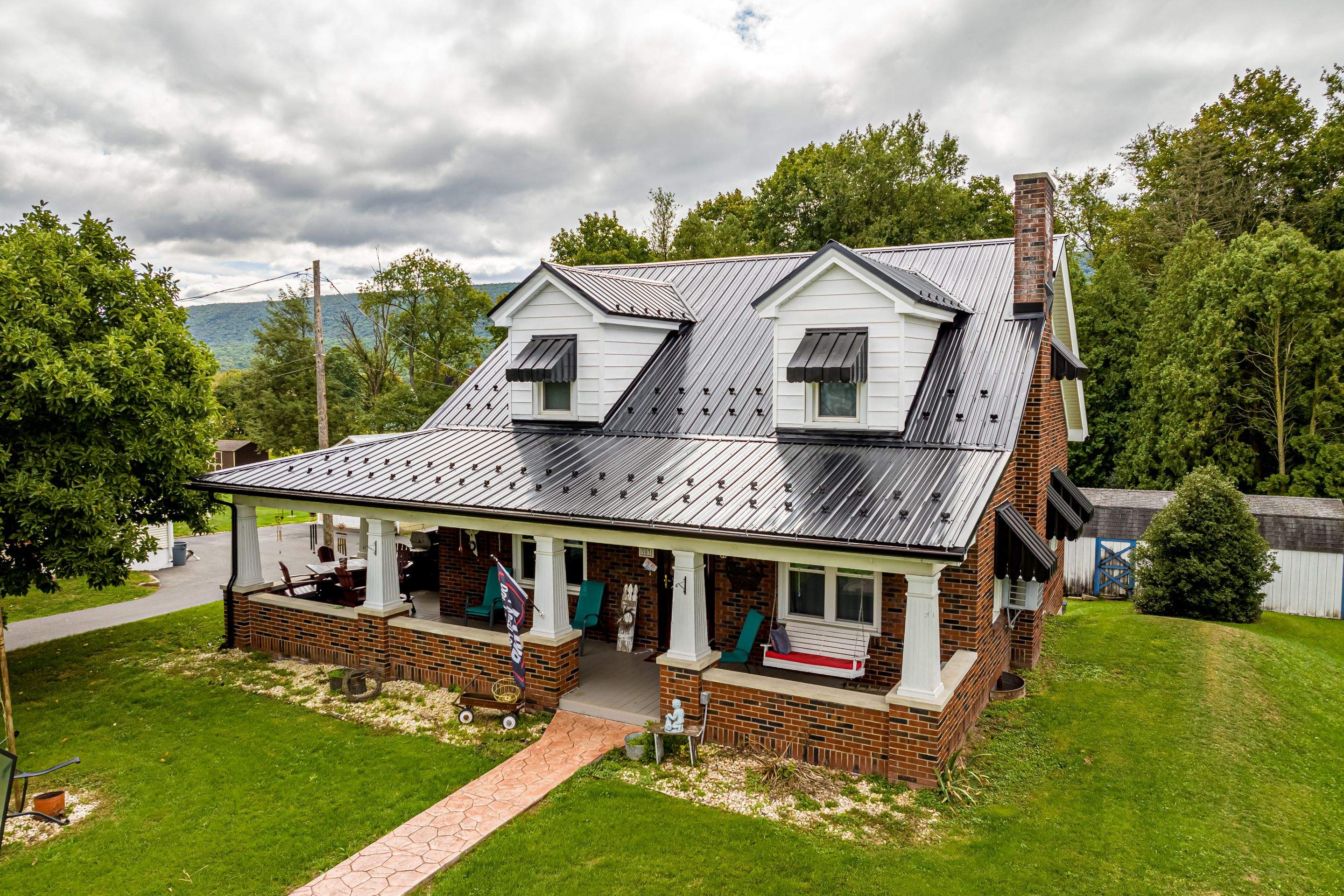 Metal Roof-black by Esh Builders