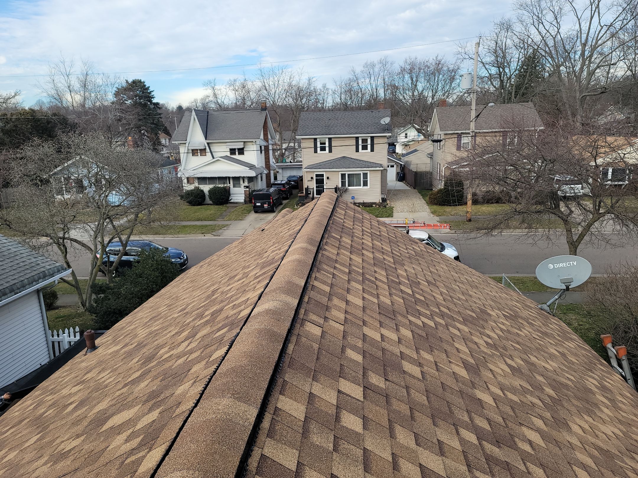 Atlas Pinnacle, Color: Morning Harvest, Drip Edge: Royal Brown by Eagle Eye Roofing