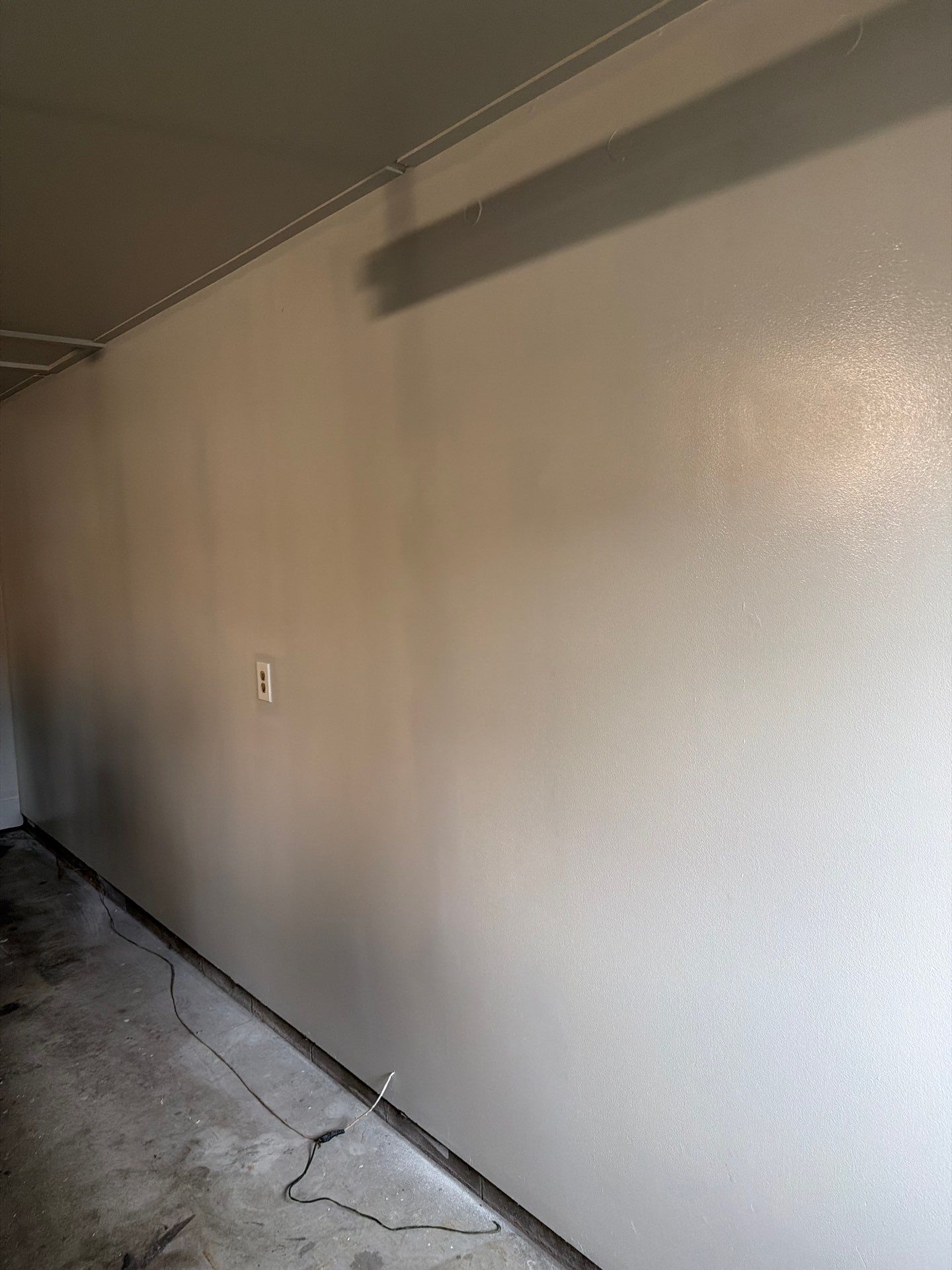 Muskegon Garage Interior Painting and Epoxy Flake Floor Installation by Gordon Painting