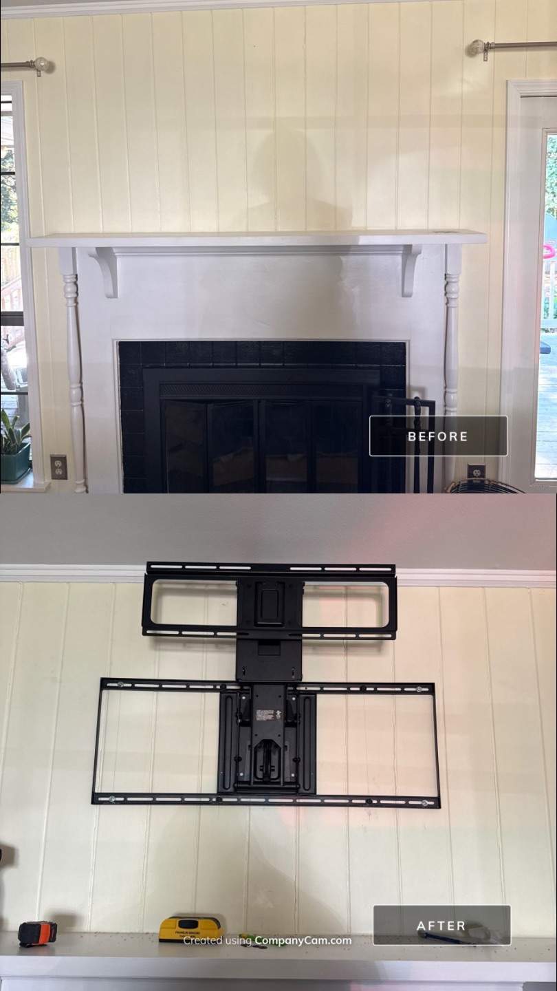 MantelMount Installation by Hangman Mounting & Installation