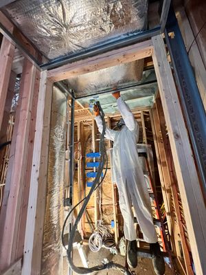 New Construction using Closed Cell Spray Foam