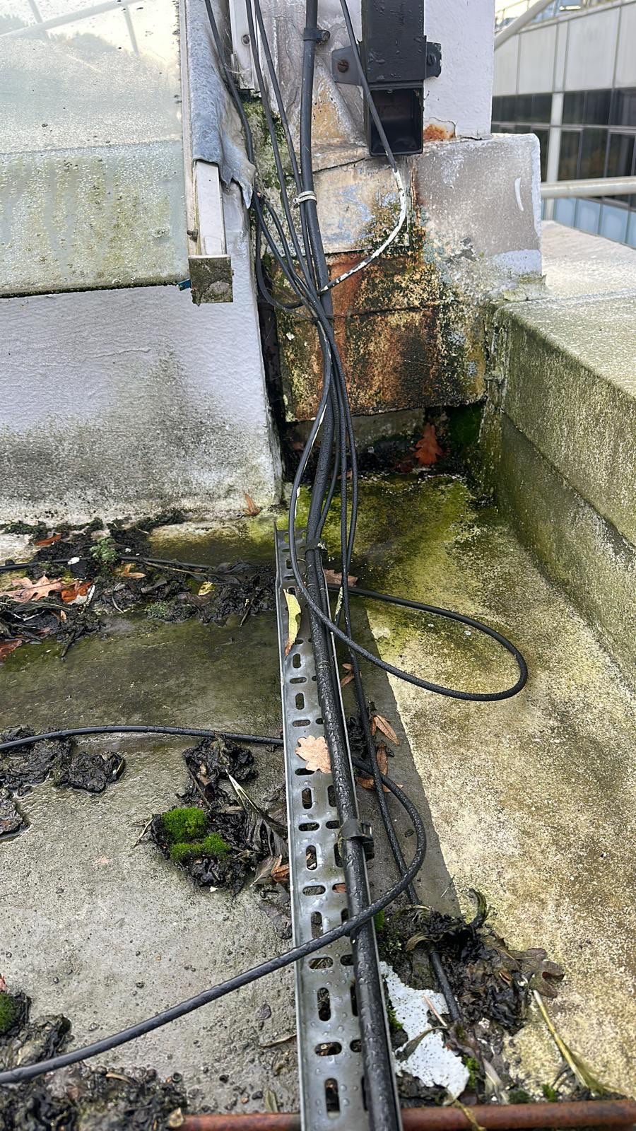 EPDM (rubber) Roof Cleaning using Honda 15lpm Low Pressure Washing Machine by Ges Exterior Cleaning ltd