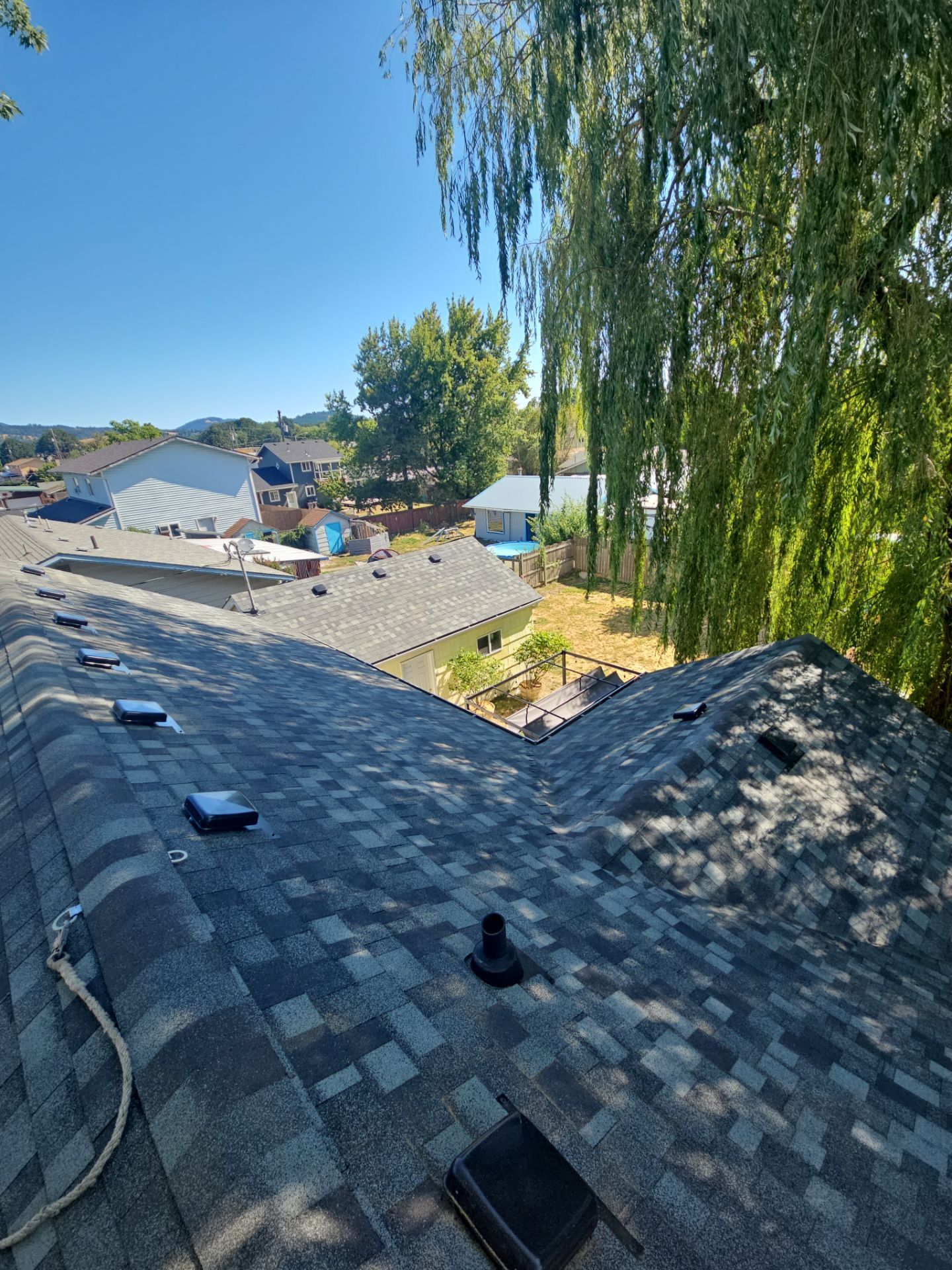Residential Roofing Installation using IKO Dynasty (Color: Summit Grey) by Orezona Building & Roofing Company, Inc.