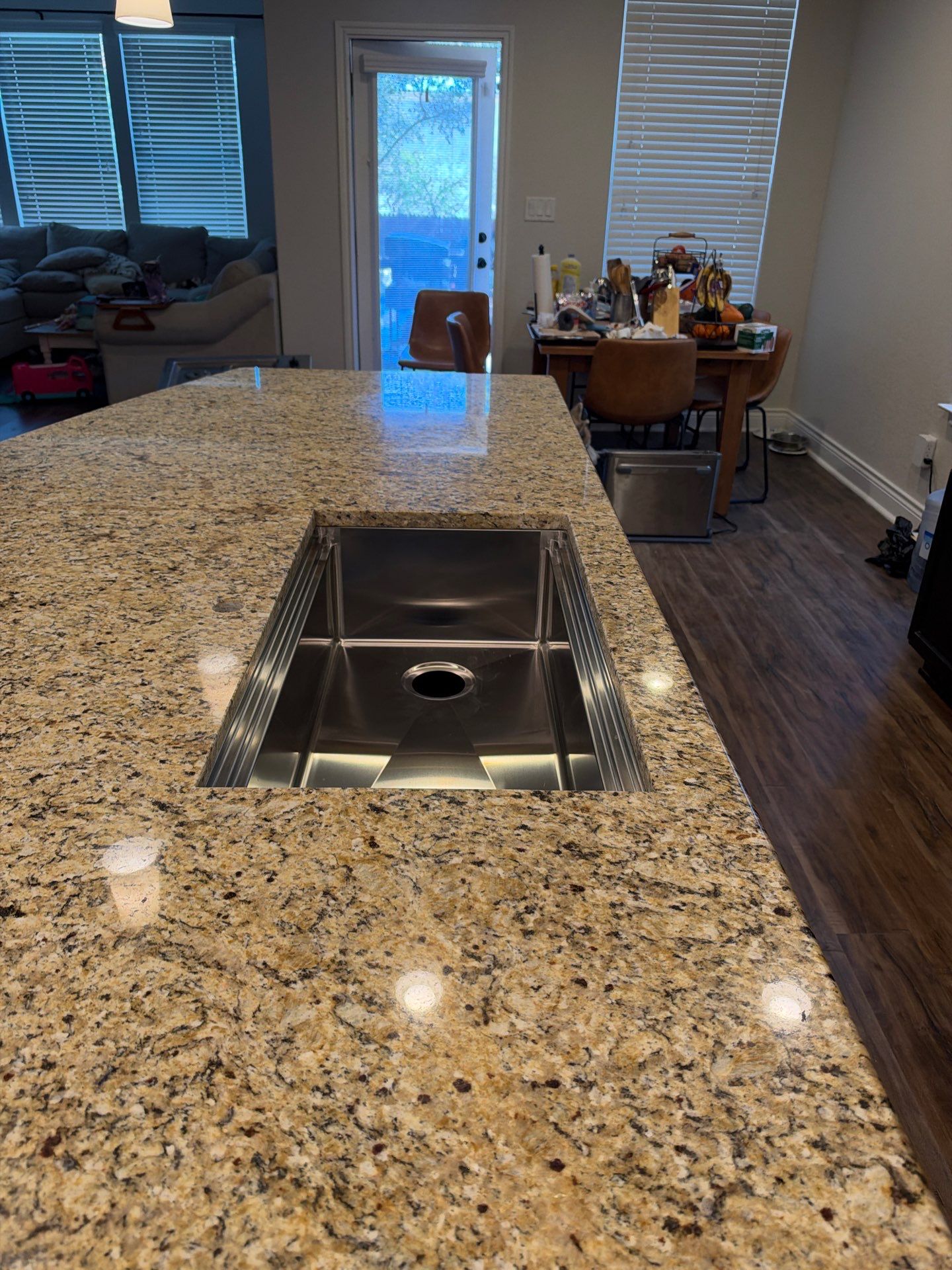 Granite Countertop and Custom Tile Backsplash Installation in Helotes by Mena stone surfaces