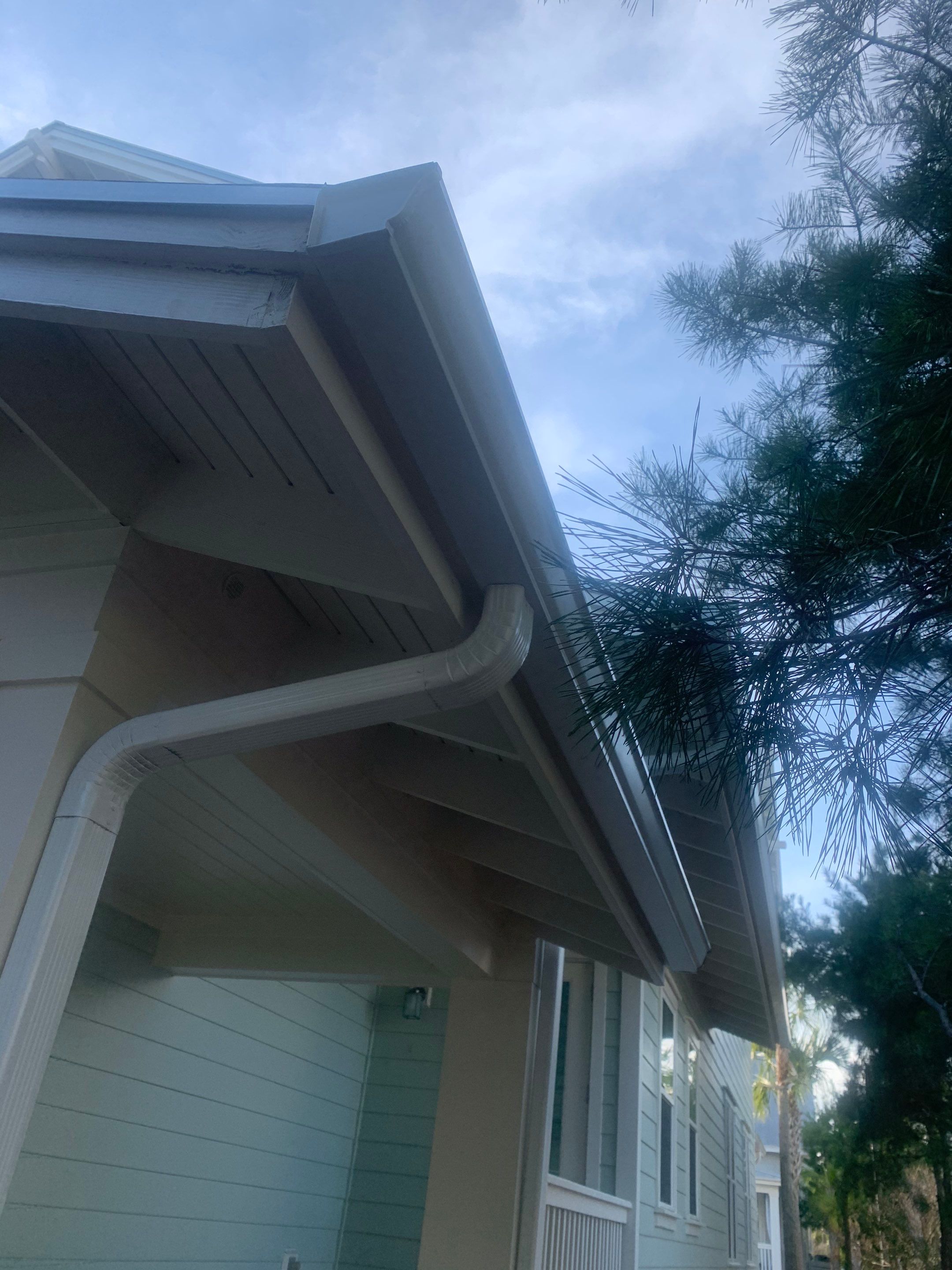 New Downspouts Installation in Rosemary Beach, FL by Gutter Professors