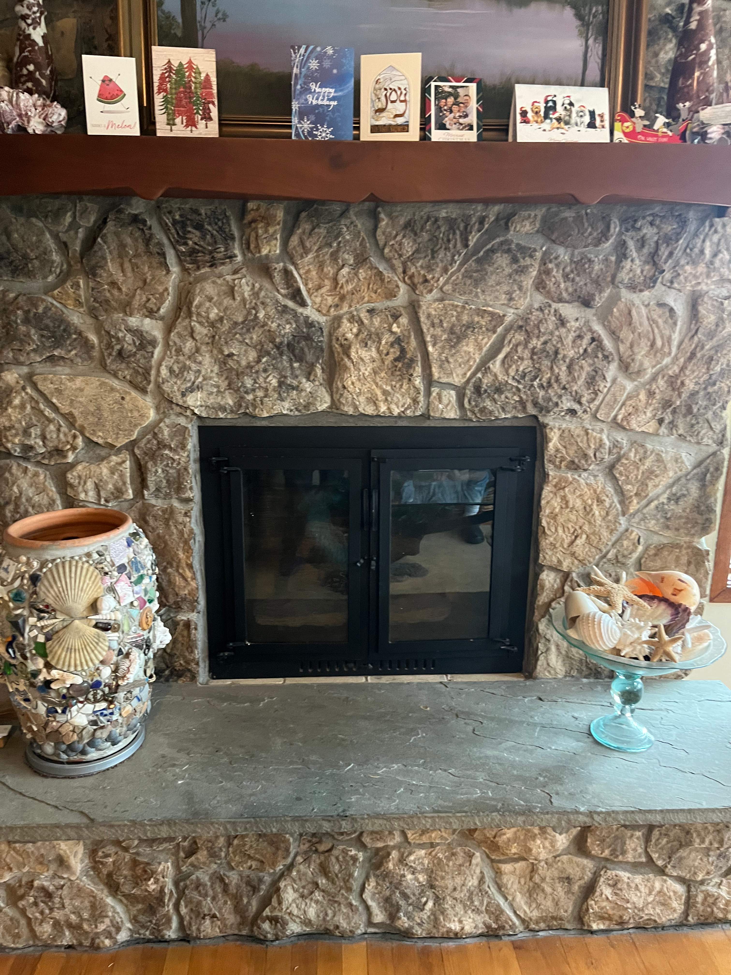 Gas Logs in Hampton by Premier Chimney and Roofing