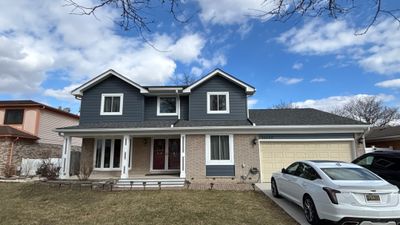 Siding Replacement using Alside Midnight Blue