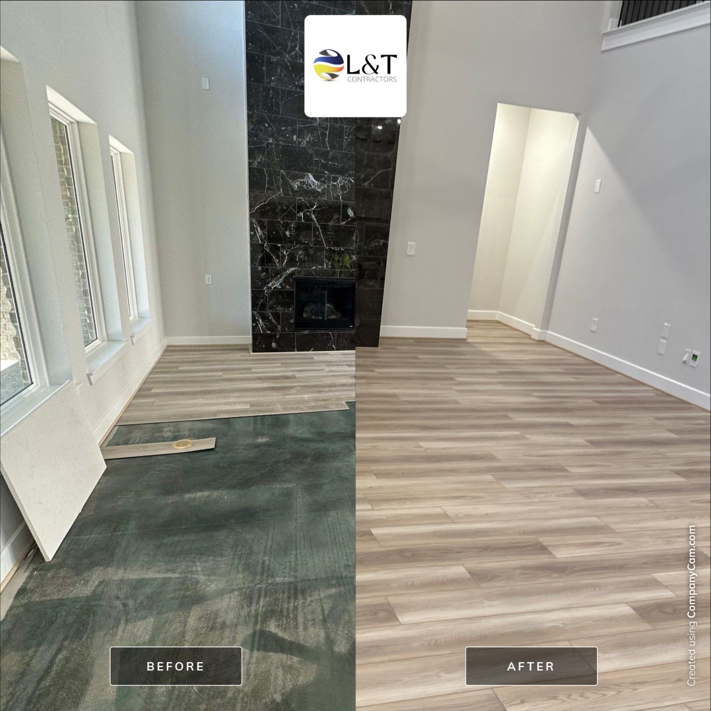 Post-Water Damage Reconstruction – Newly Built Home by L&T General Contractors and Restoration INC