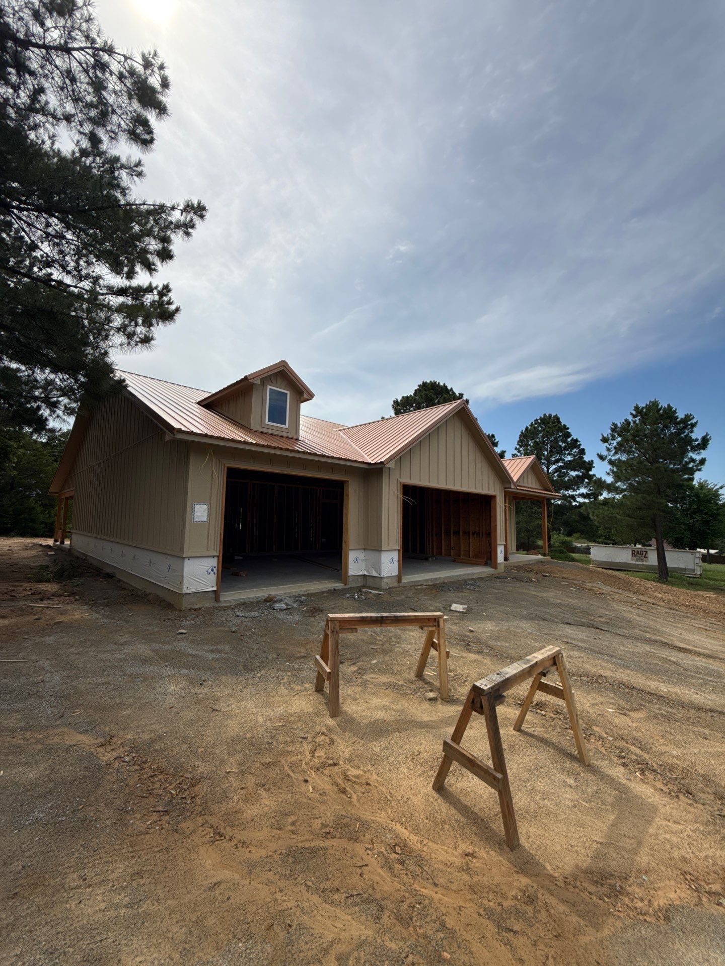 Copper Metallic 26-gauge low rib metal roofing. by In & Out Construction & Remodeling, LLC