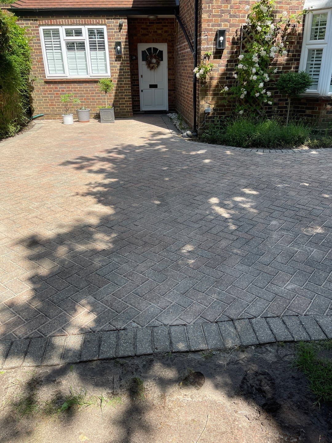 Driveway And Patio Clean using honda 21 ltr/min by Ges Exterior Cleaning ltd