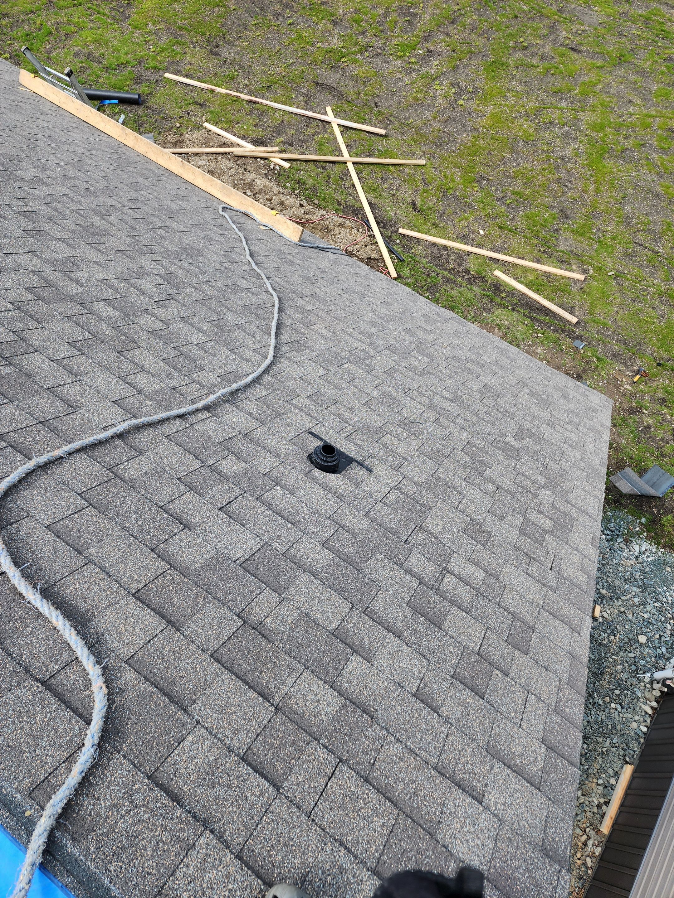 Residential Roofing Installation using IKO Weatherwood shingle by Top Notch Roofing Inc