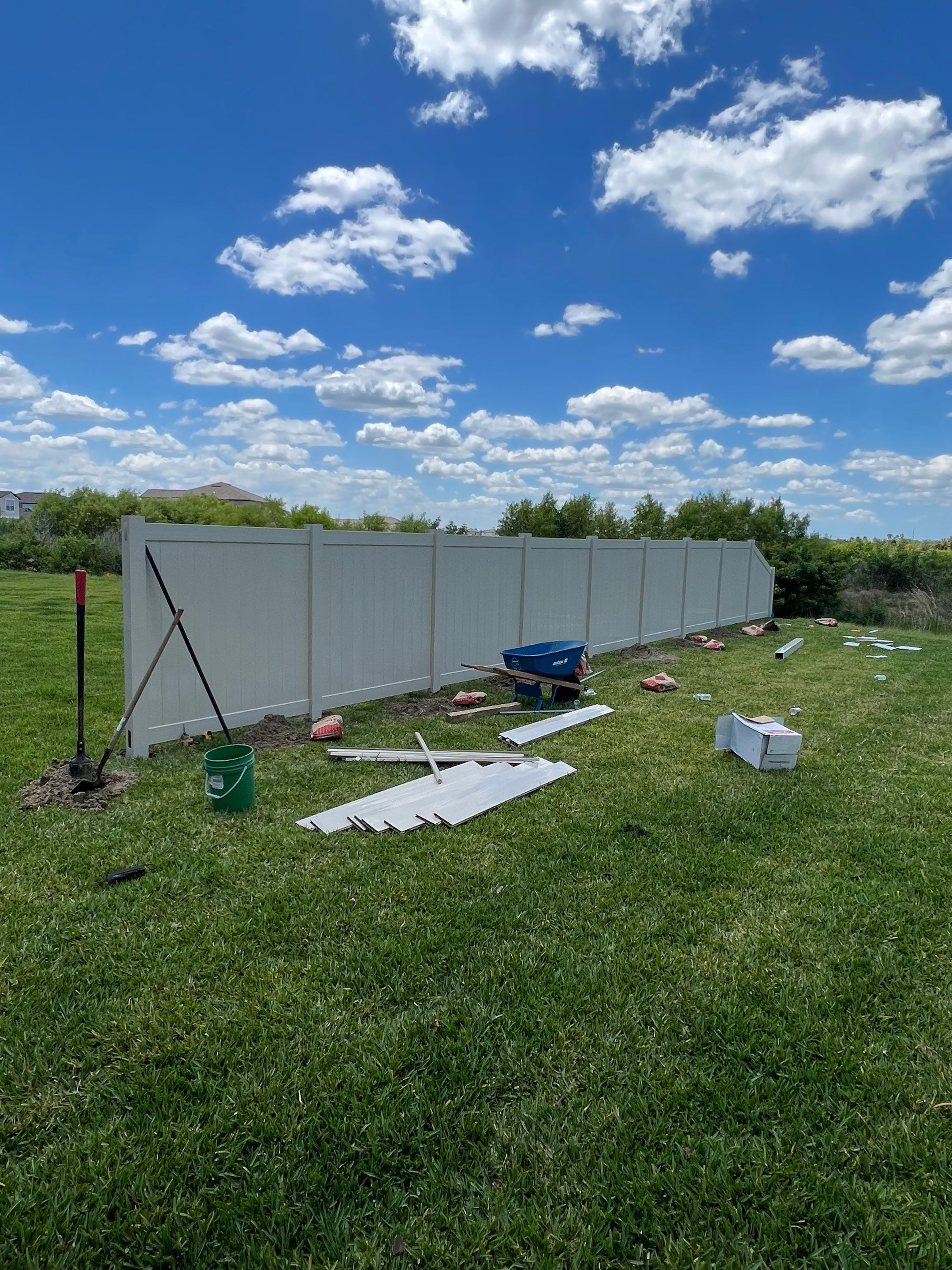 Apollo Beach, FL 6ft. Tall Tan Vinyl Privacy Fence by Asap fence and gates, LLC