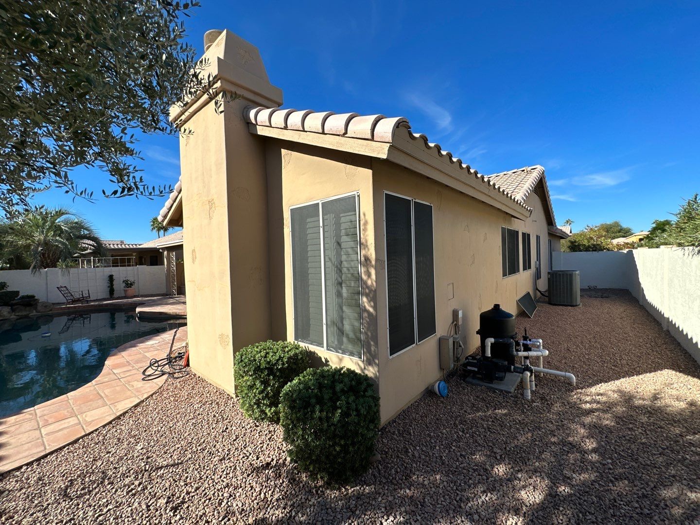 Gazzo - A Beautiful Home Exterior Transformation in Scottsdale, AZ with C&M Primer and Sherwin Williams Paints by Double G Painting Contractors, LLC