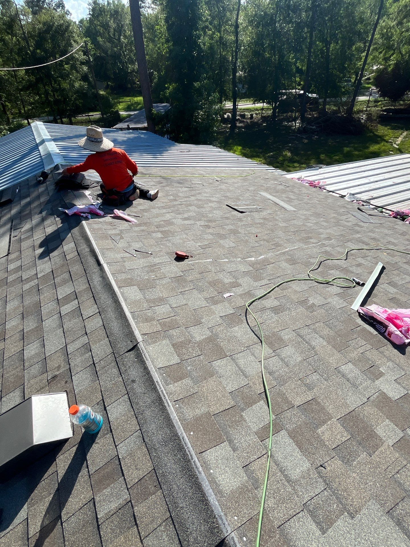 Residential Roofing Installation using Owen's Corning Duration (Lifetime) Shingles by Roof Repair Company