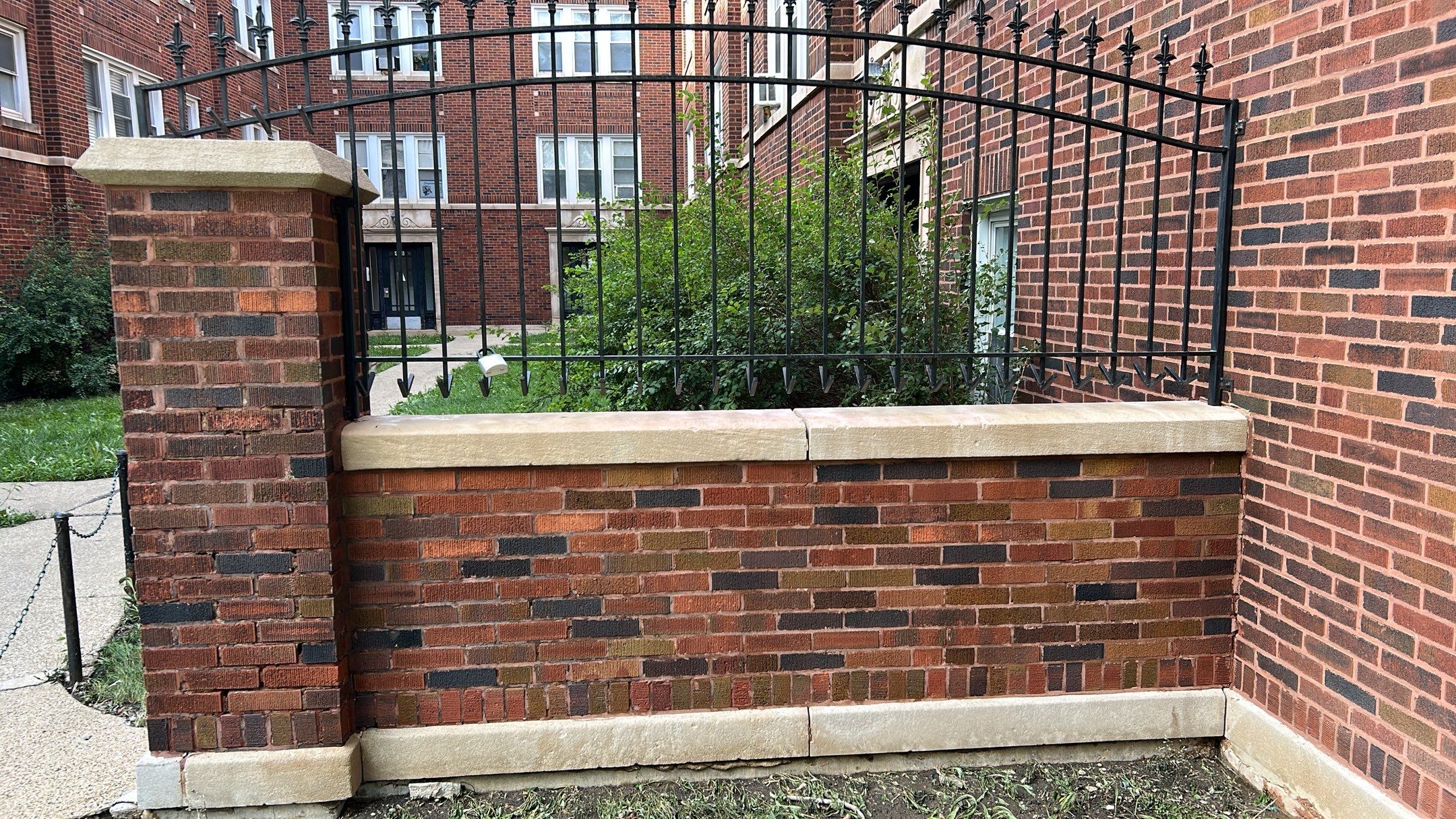 natural stone using Algaecide, soft wash soap by Northern Power Washing LLC.