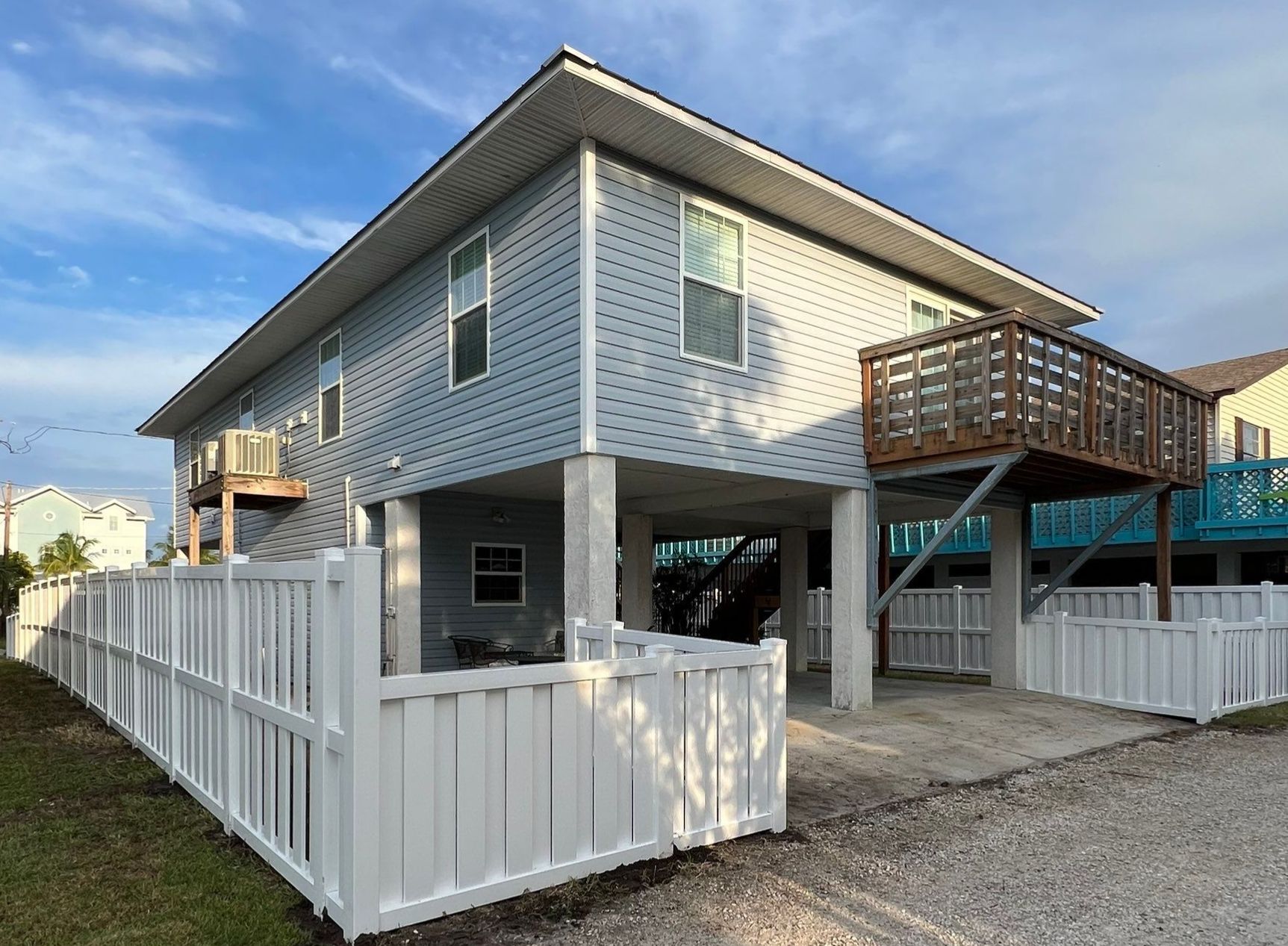 Vinyl Fence Installation using Vinyl Vertical Shadowbox Privacy Fence by Asap fence and gates, LLC