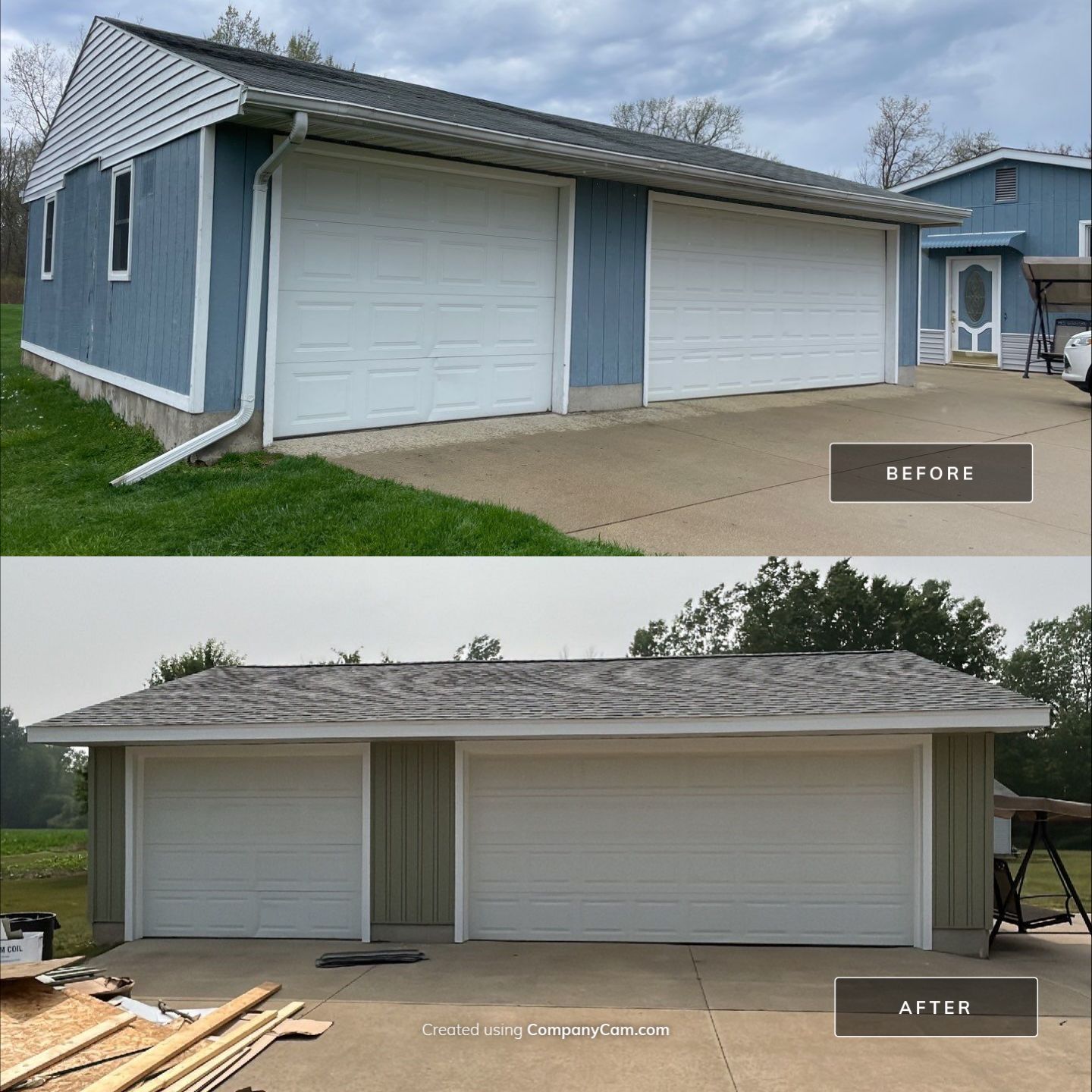 Cypress Siding and New Gutters by 42 North Construction, LLC.
