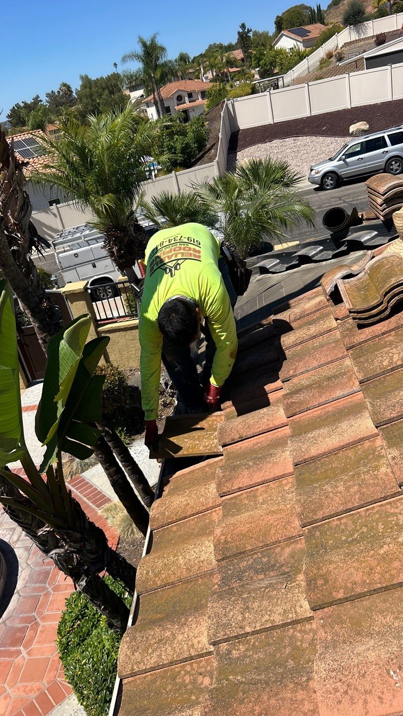 Clay Tile Roof Repair and Underlayment Replacement in Bonita by Reliable Roofing San Diego Inc.