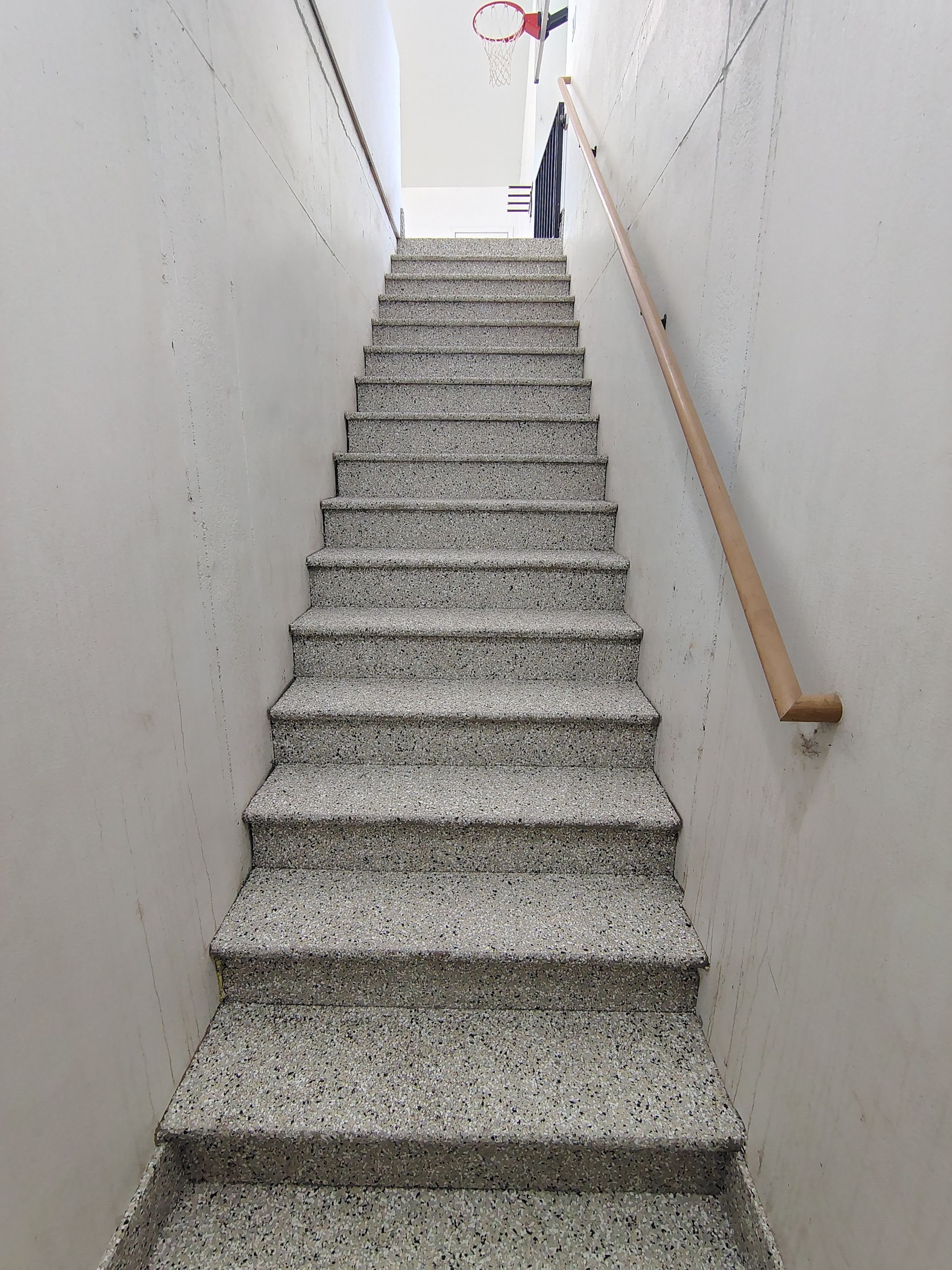 Epoxy Flake Garage Floor and Stair Coating in Sioux Falls by Select Painting, Coatings & Garage Cabinets